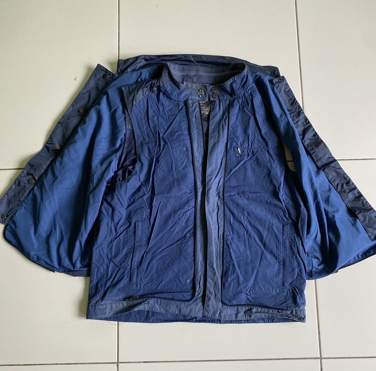 Alfred Dunhill Rare Dunhill Link Vest Nylon Blue Jackets Size US L / EU 52-54 / 3 - 5 Thumbnail