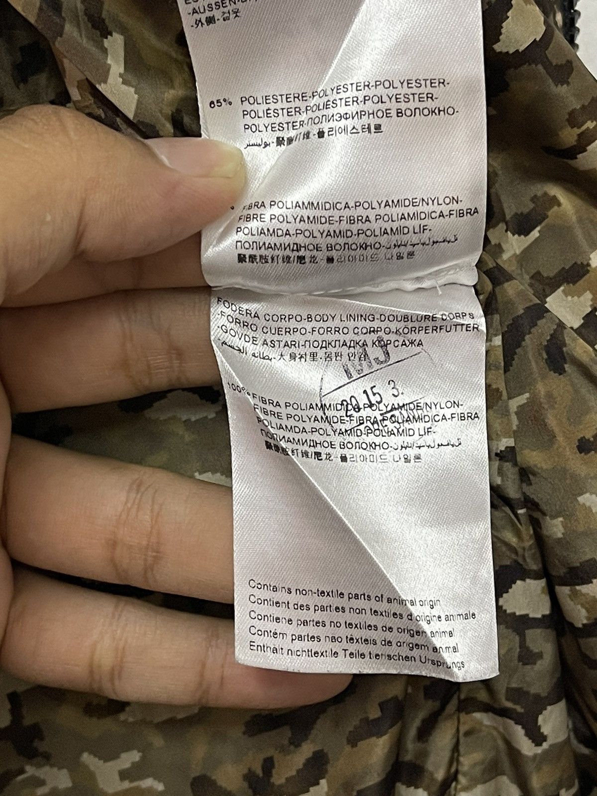 Japanese Brand × Moncler × Vintage Vintage Moncler Blouson Asperge Inner Camo Zipper Jacket Size US M / EU 48-50 / 2 - 22 Thumbnail