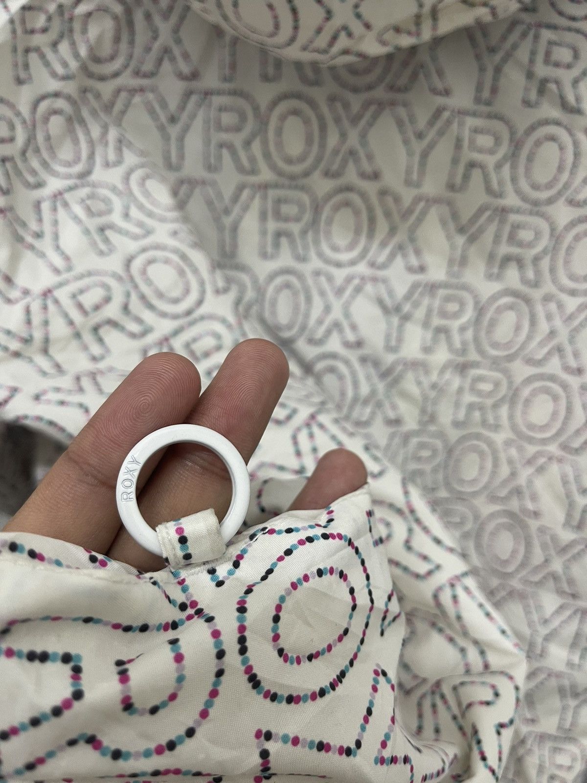 Sports Specialties Rare ROXY 5K Silver Spell Out Full All Over Removable Hoodie Size US M / EU 48-50 / 2 - 9 Thumbnail