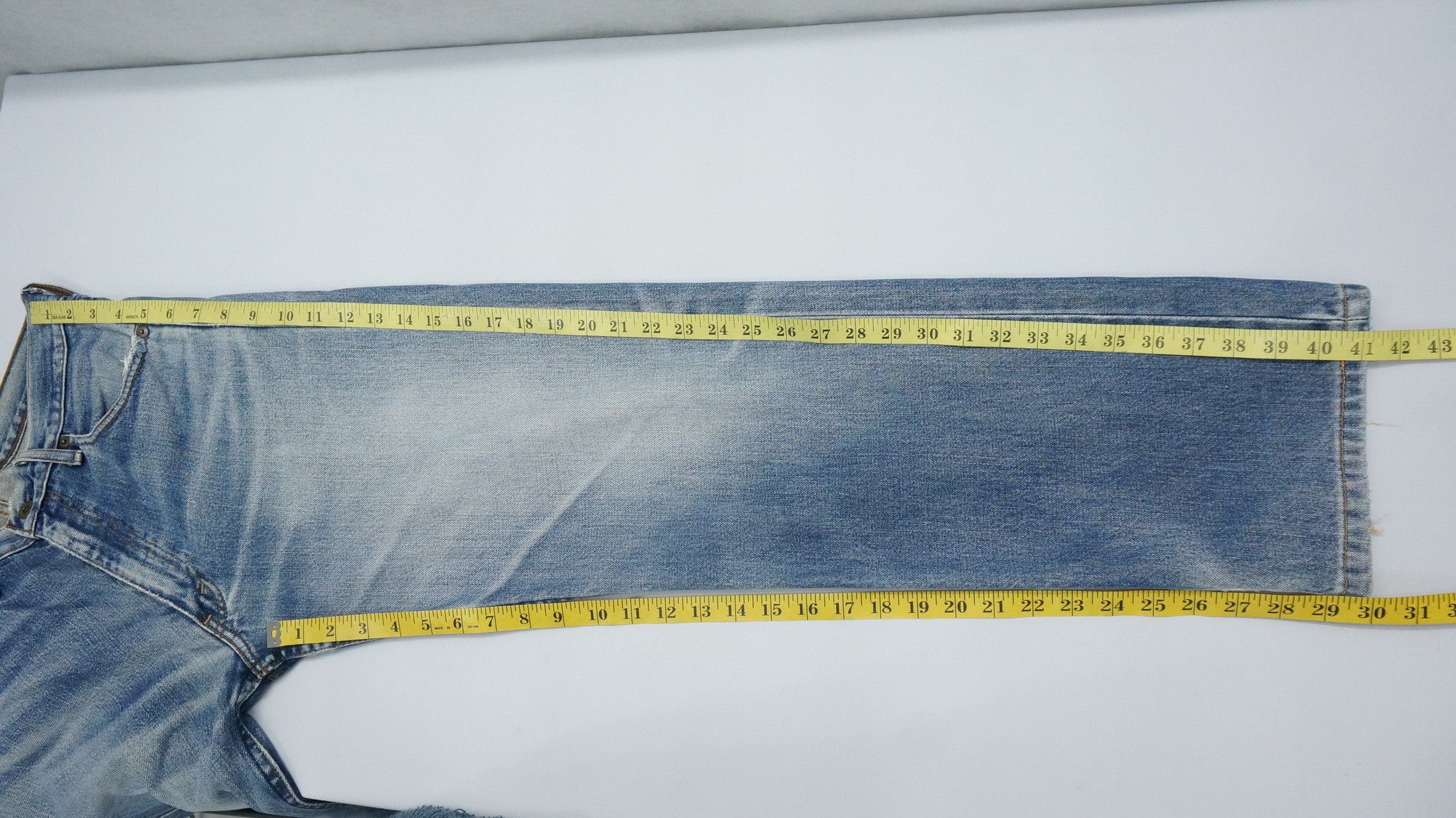 Levi's Vintage 90s Levi's 503 Japan Distressed Aging Jeans LF5 Size US 31 - 15 Thumbnail