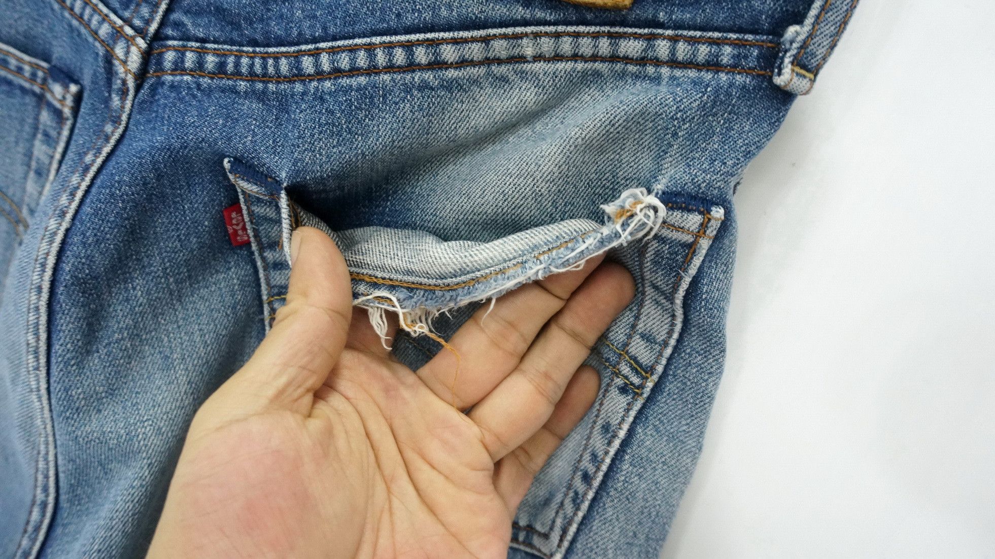 Levi's Vintage 90s Levi's 503 Japan Distressed Aging Jeans LF5 Size US 31 - 9 Thumbnail