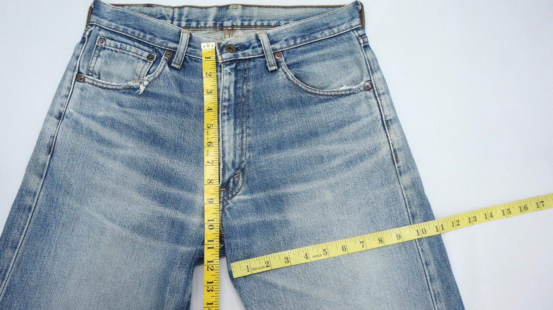Levi's Vintage 90s Levi's 503 Japan Distressed Aging Jeans LF5 Size US 31 - 14 Thumbnail