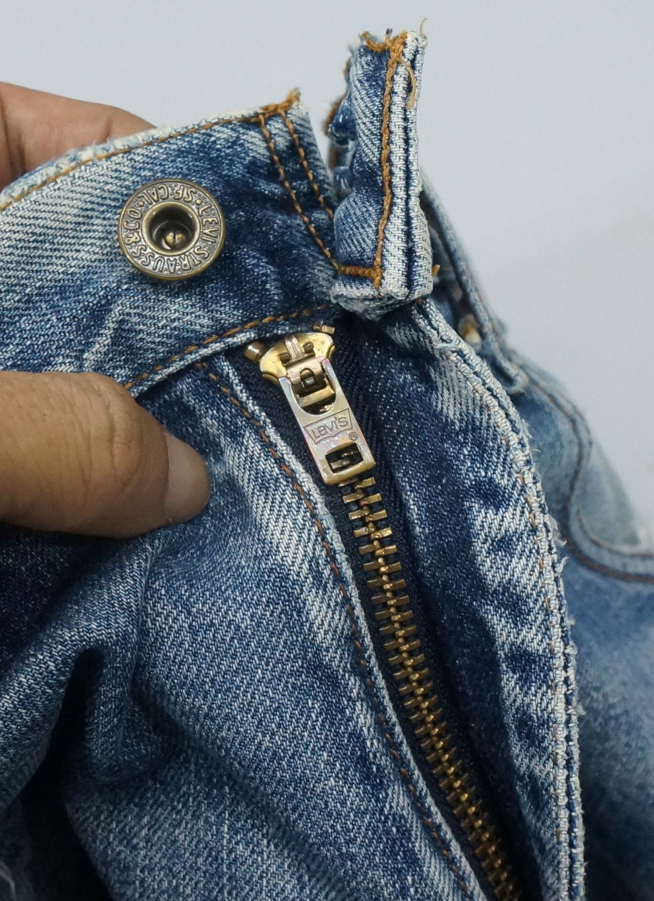 Levi's Vintage 90s Levi's 503 Japan Distressed Aging Jeans LF5 Size US 31 - 18 Thumbnail