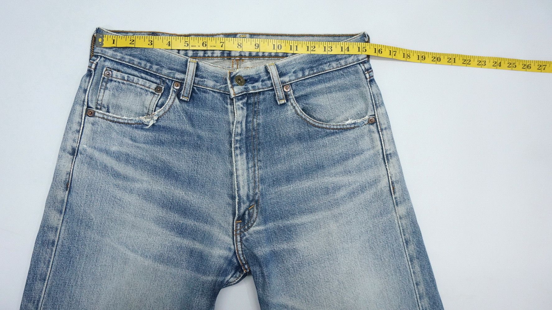 Levi's Vintage 90s Levi's 503 Japan Distressed Aging Jeans LF5 Size US 31 - 13 Thumbnail