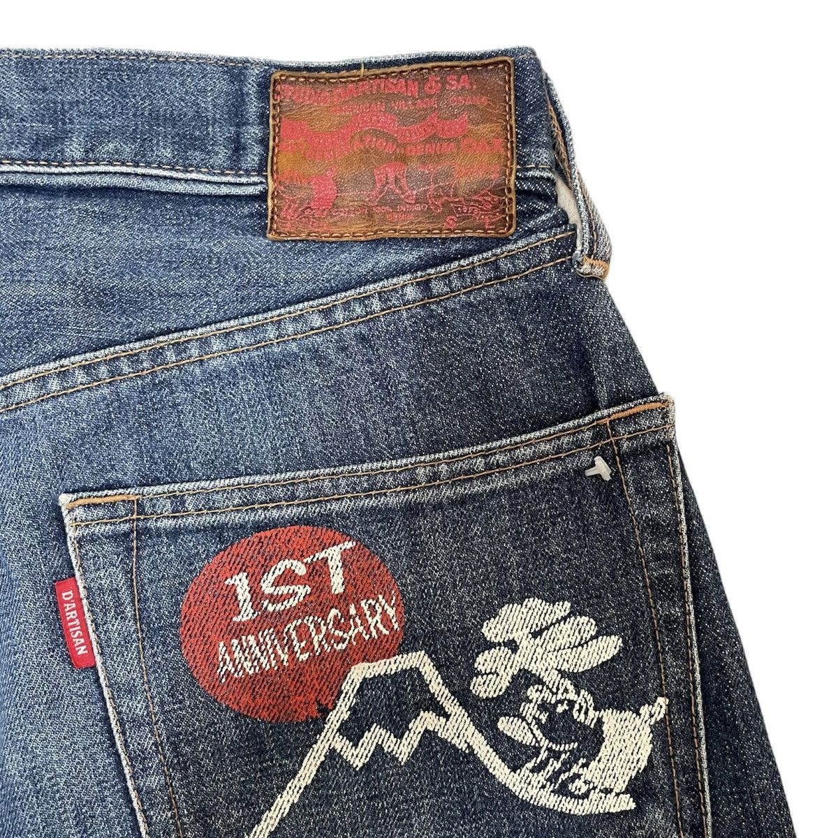 20471120 Vintage 1St 90’s SD-301 & Studio D Artisan Selvedge Denim Size US 35 - 3 Thumbnail