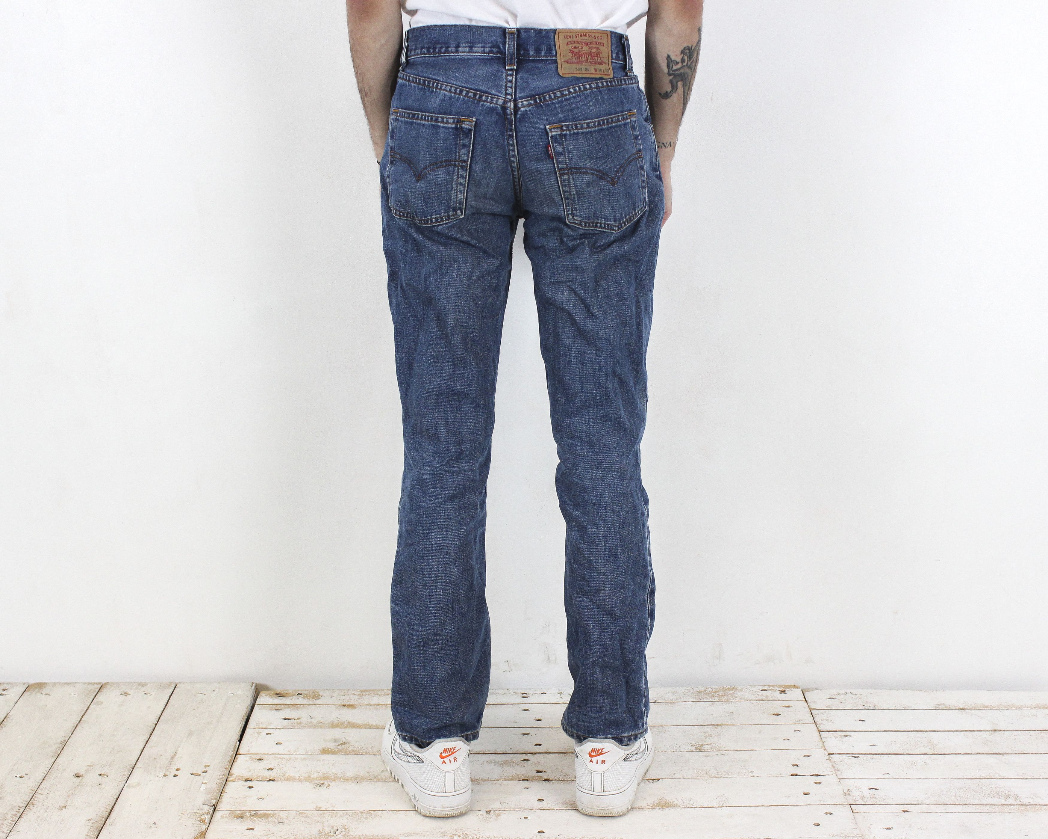 Levi's 595 04 Mens W30 L32 Slim Straight Jeans Denim Pants Trousers Size US 30 / EU 46 - 5 Thumbnail