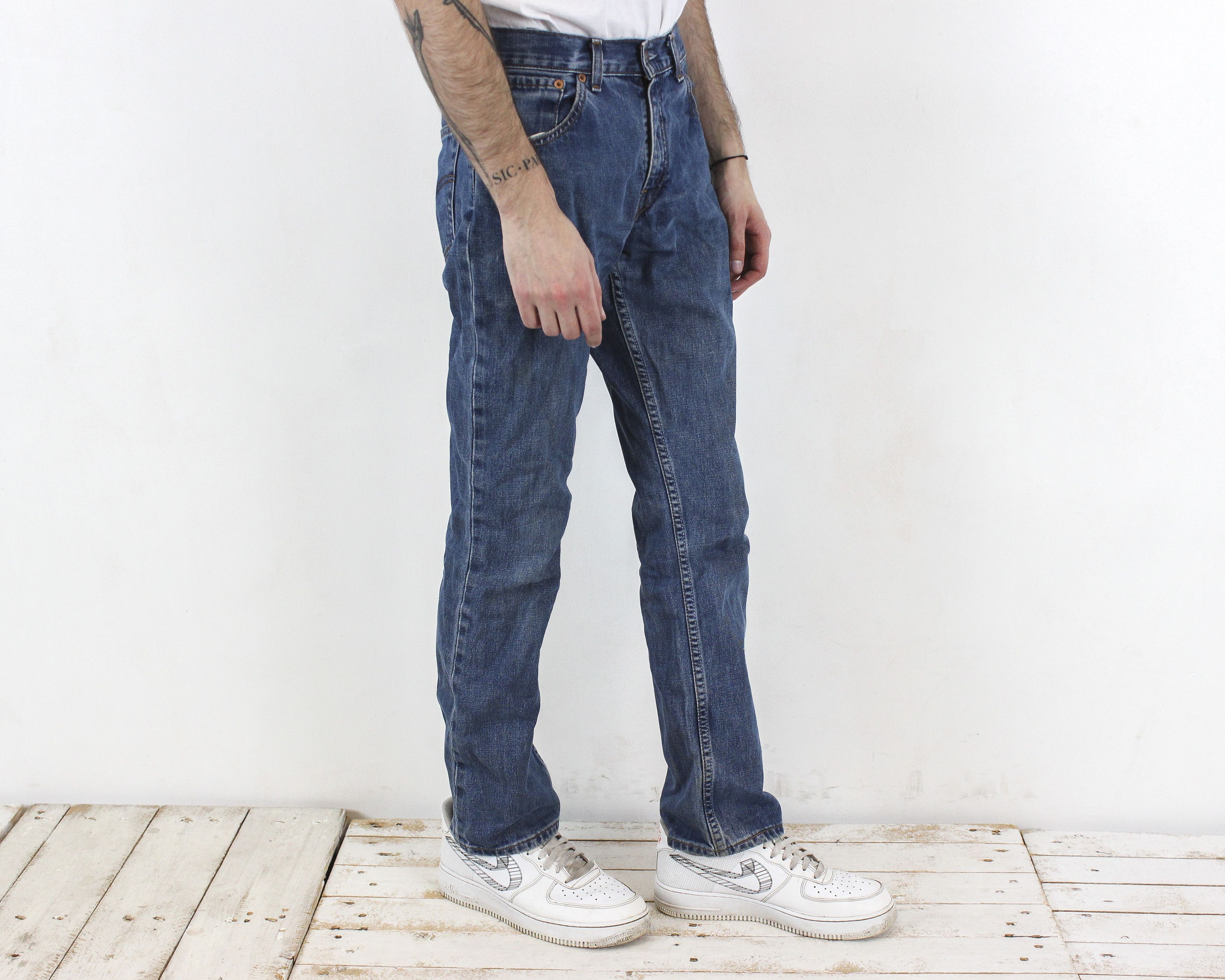 Levi's 595 04 Mens W30 L32 Slim Straight Jeans Denim Pants Trousers Size US 30 / EU 46 - 1 Thumbnail