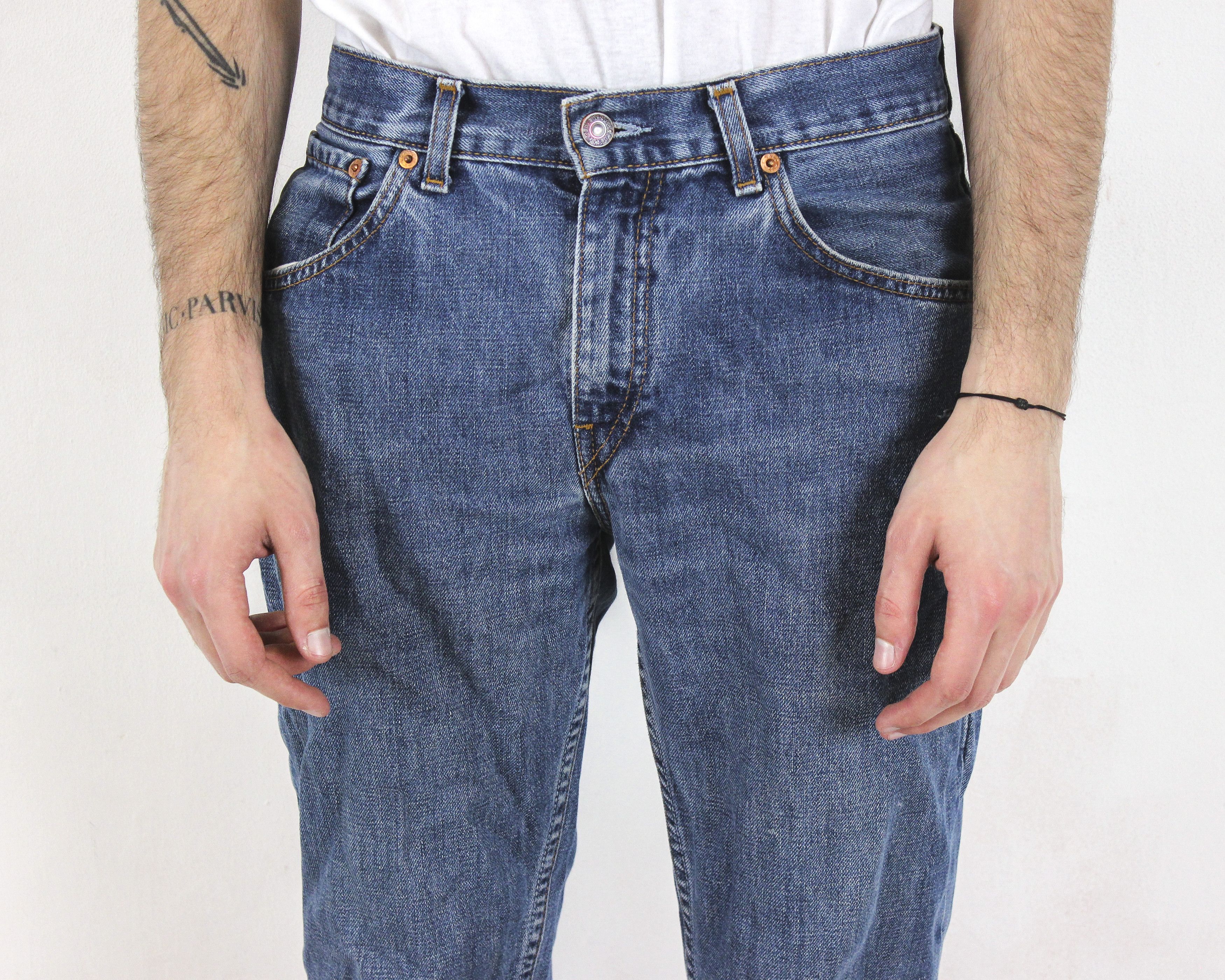 Levi's 595 04 Mens W30 L32 Slim Straight Jeans Denim Pants Trousers Size US 30 / EU 46 - 4 Thumbnail