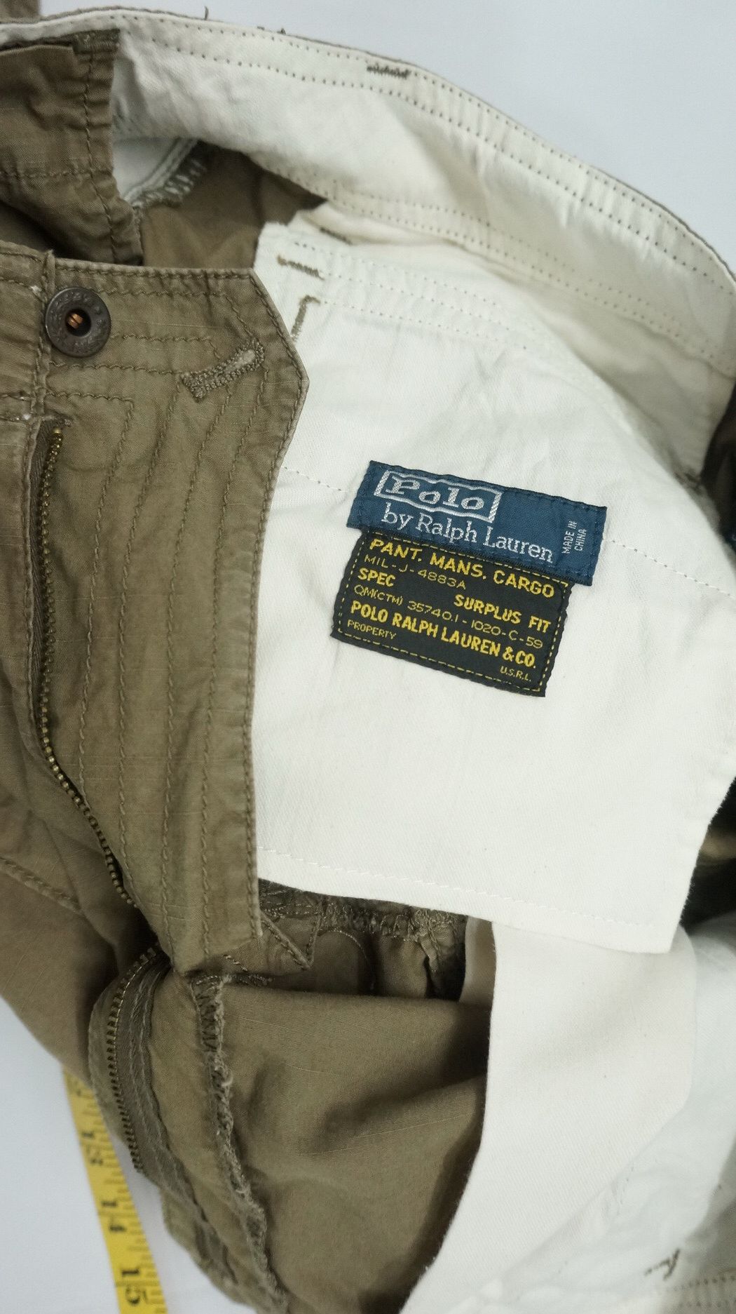 Polo Ralph Lauren × Vintage Vintage Worn out POLO Ralph Lauren Lightweight Cargo Pants Size US 33 - 5 Thumbnail
