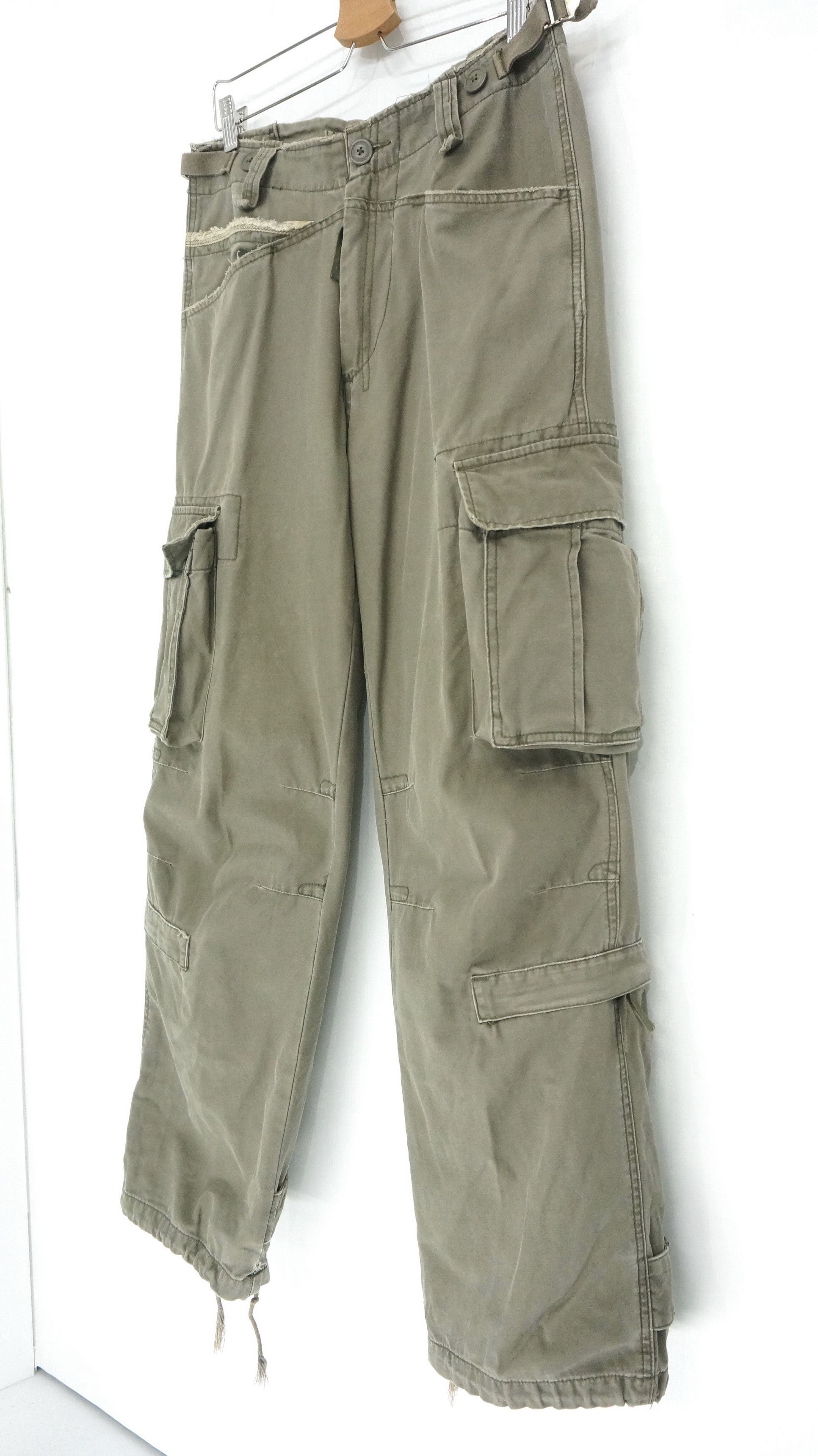 Japanese Brand × Vintage Vintage Japan Military Parachute Style Bondage Cargo Pants Size US 30 / EU 46 - 3 Thumbnail