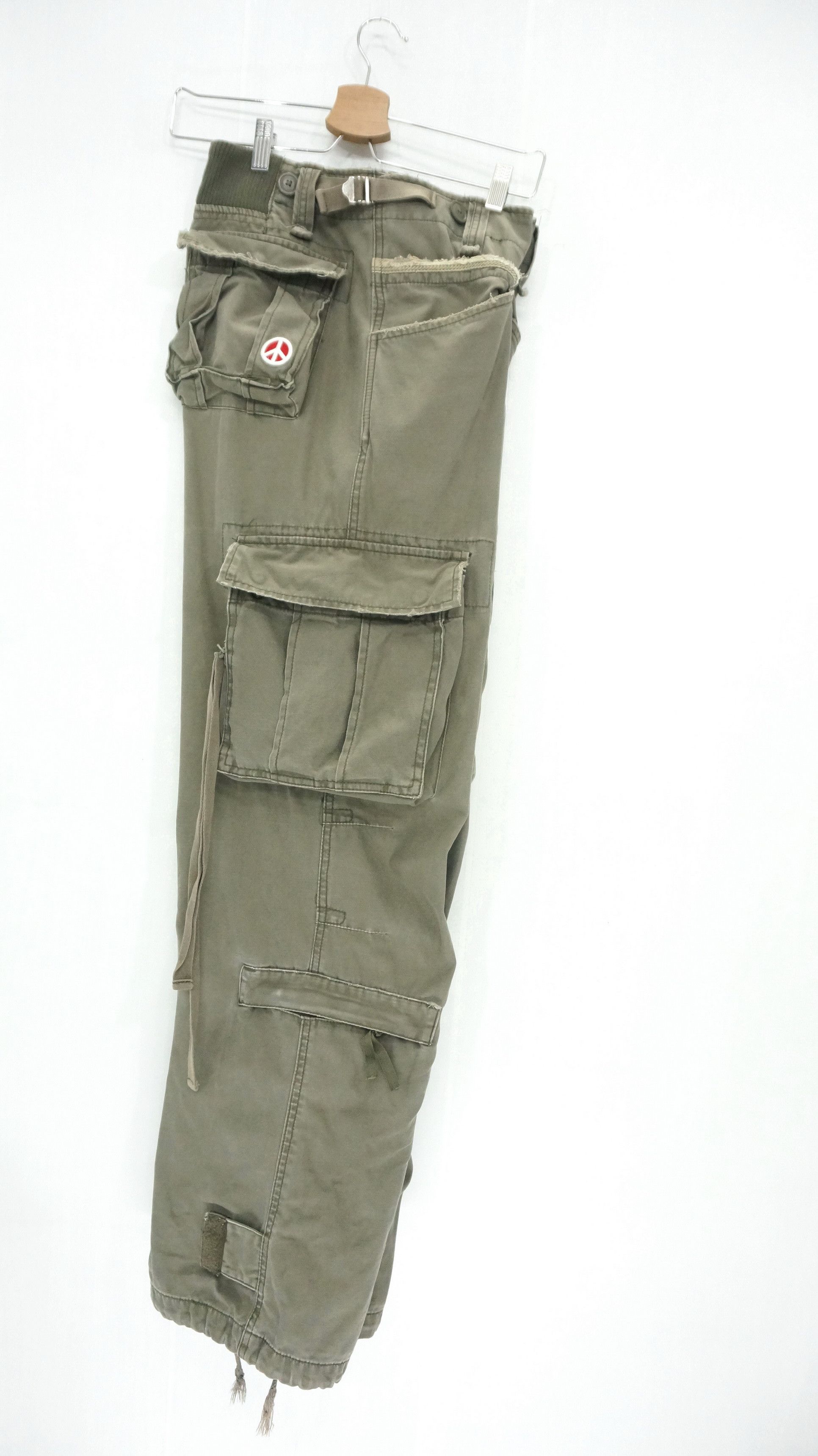 Japanese Brand × Vintage Vintage Japan Military Parachute Style Bondage Cargo Pants Size US 30 / EU 46 - 4 Thumbnail