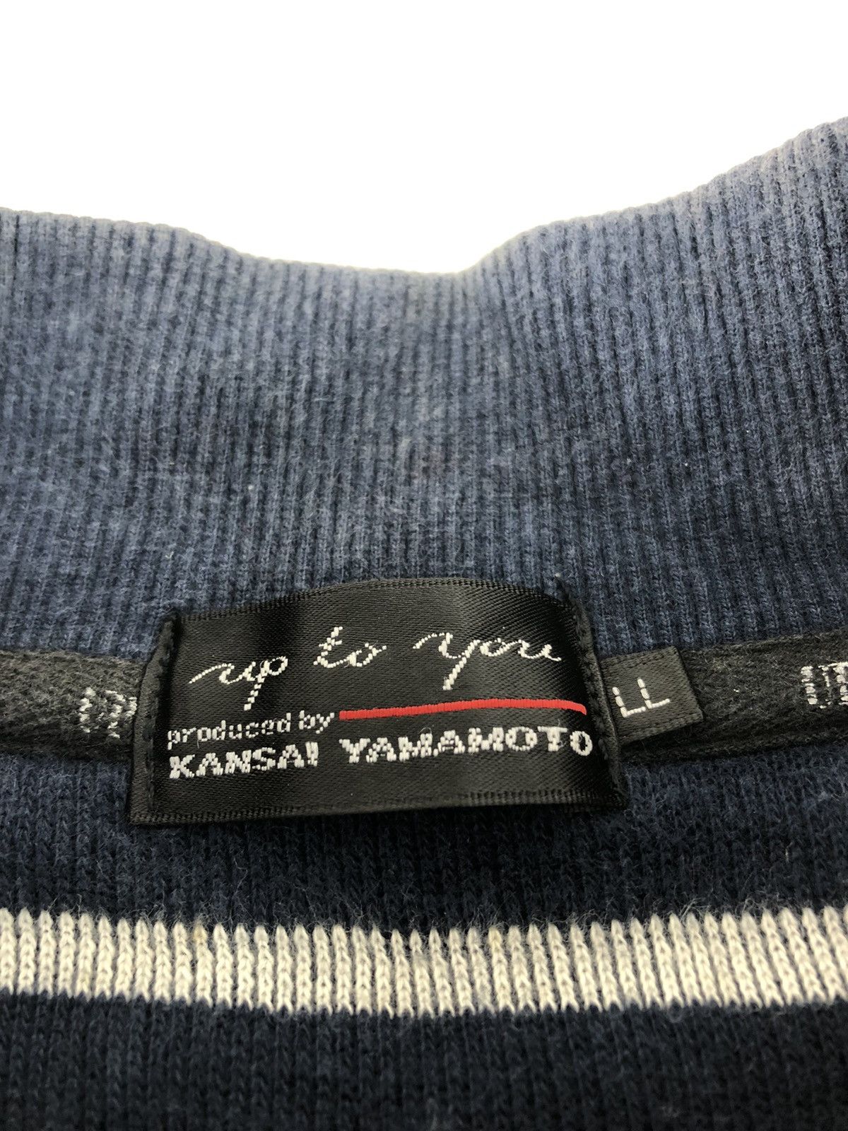 Japanese Brand × Kansai Yamamoto Up To You by Kansai Yamamoto Half Zip Sweater Striped Style Size US L / EU 52-54 / 3 - 5 Thumbnail