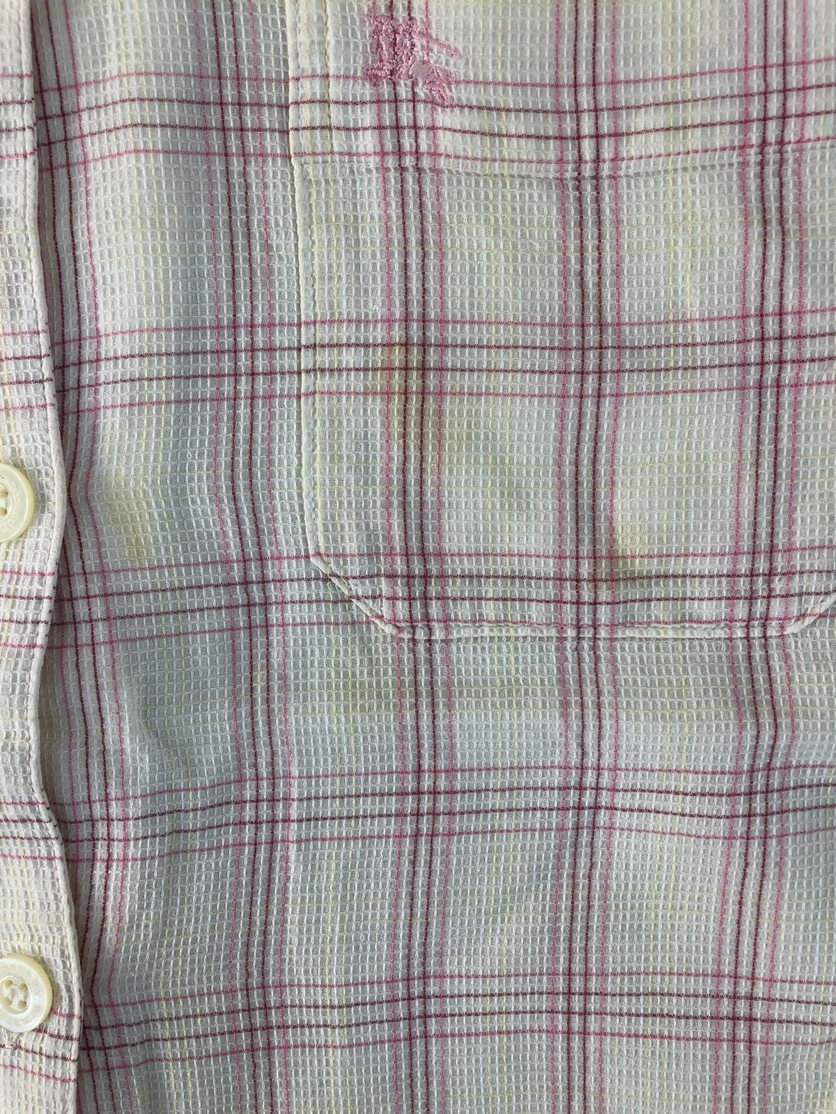 Burberry × Designer Burberry London Plaid Checked Single Pocket Button Up Shirt Size US M / EU 48-50 / 2 - 13 Thumbnail