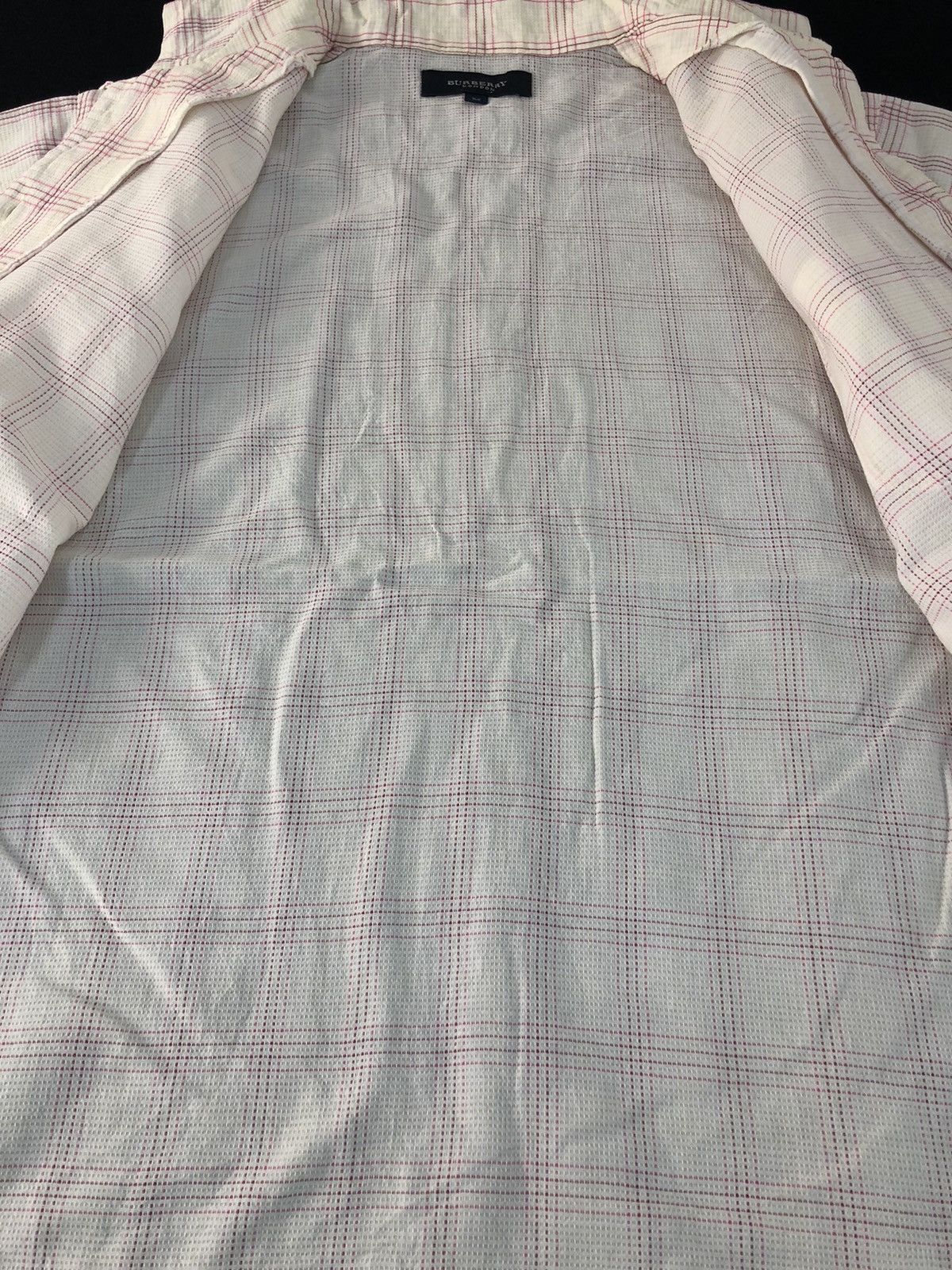 Burberry × Designer Burberry London Plaid Checked Single Pocket Button Up Shirt Size US M / EU 48-50 / 2 - 6 Thumbnail