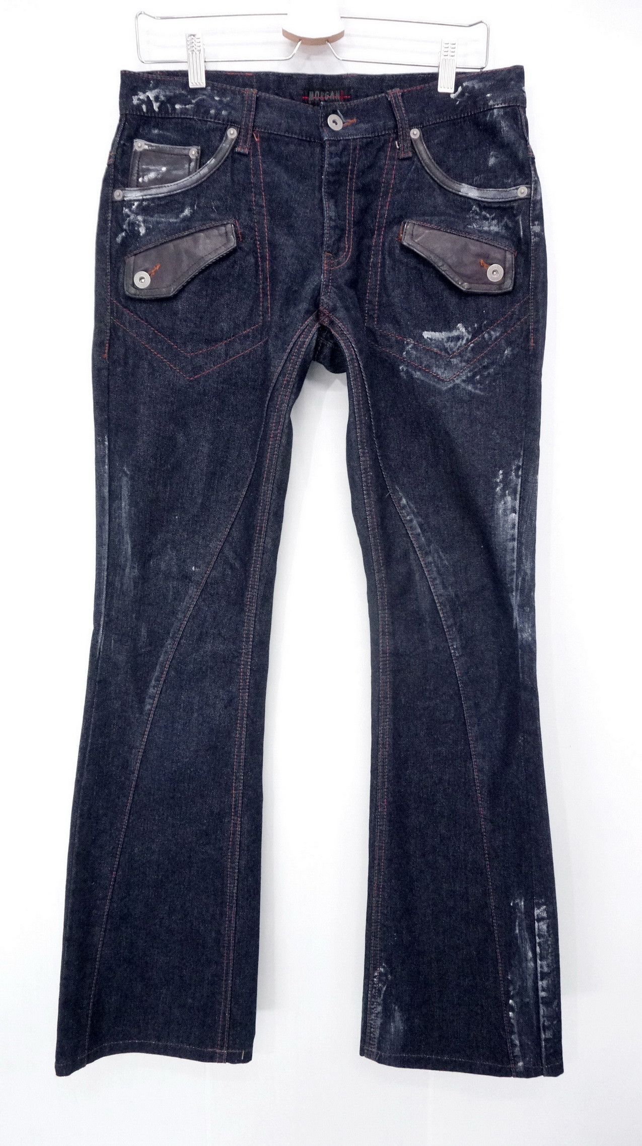 Morgan De Toi Fire! Morgan De Toi Homme Painter Low rise Flared Jeans Size US 30 / EU 46 - 1 Thumbnail