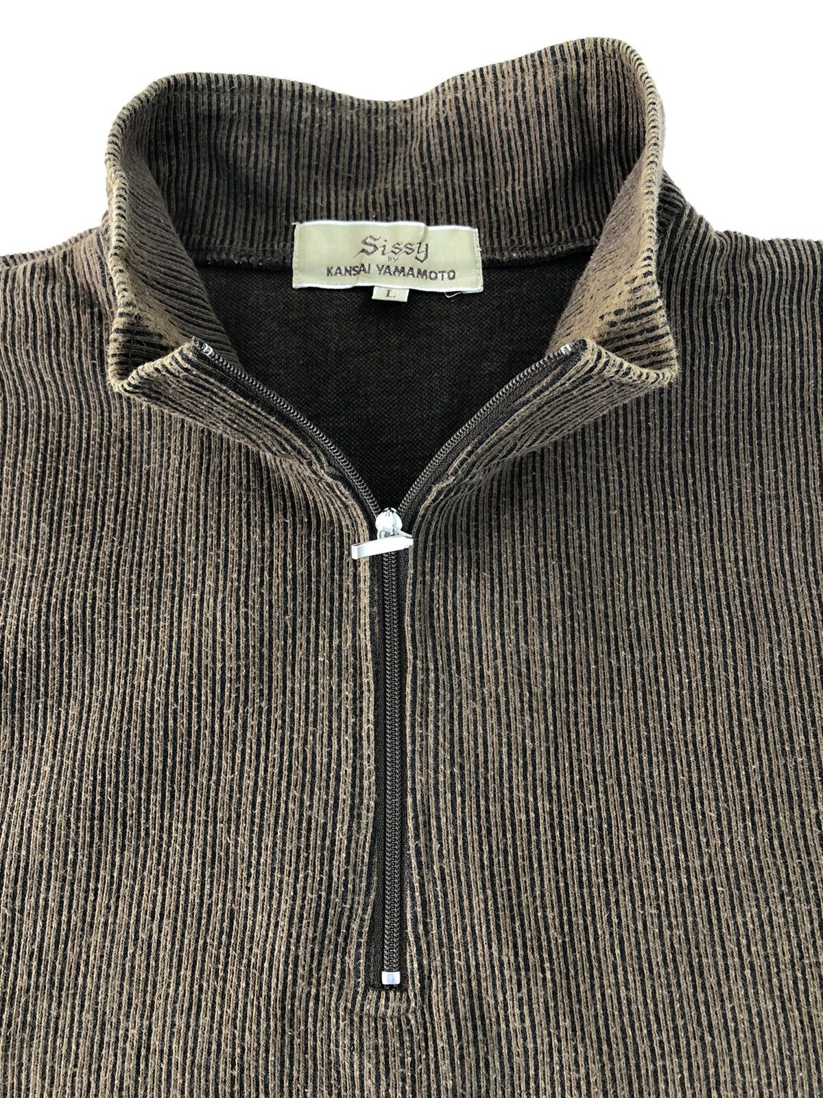 Japanese Brand × Kansai Yamamoto × Vintage Hype Sissy By Kansai Yamamoto Half Zip Sweater Size US L / EU 52-54 / 3 - 4 Thumbnail