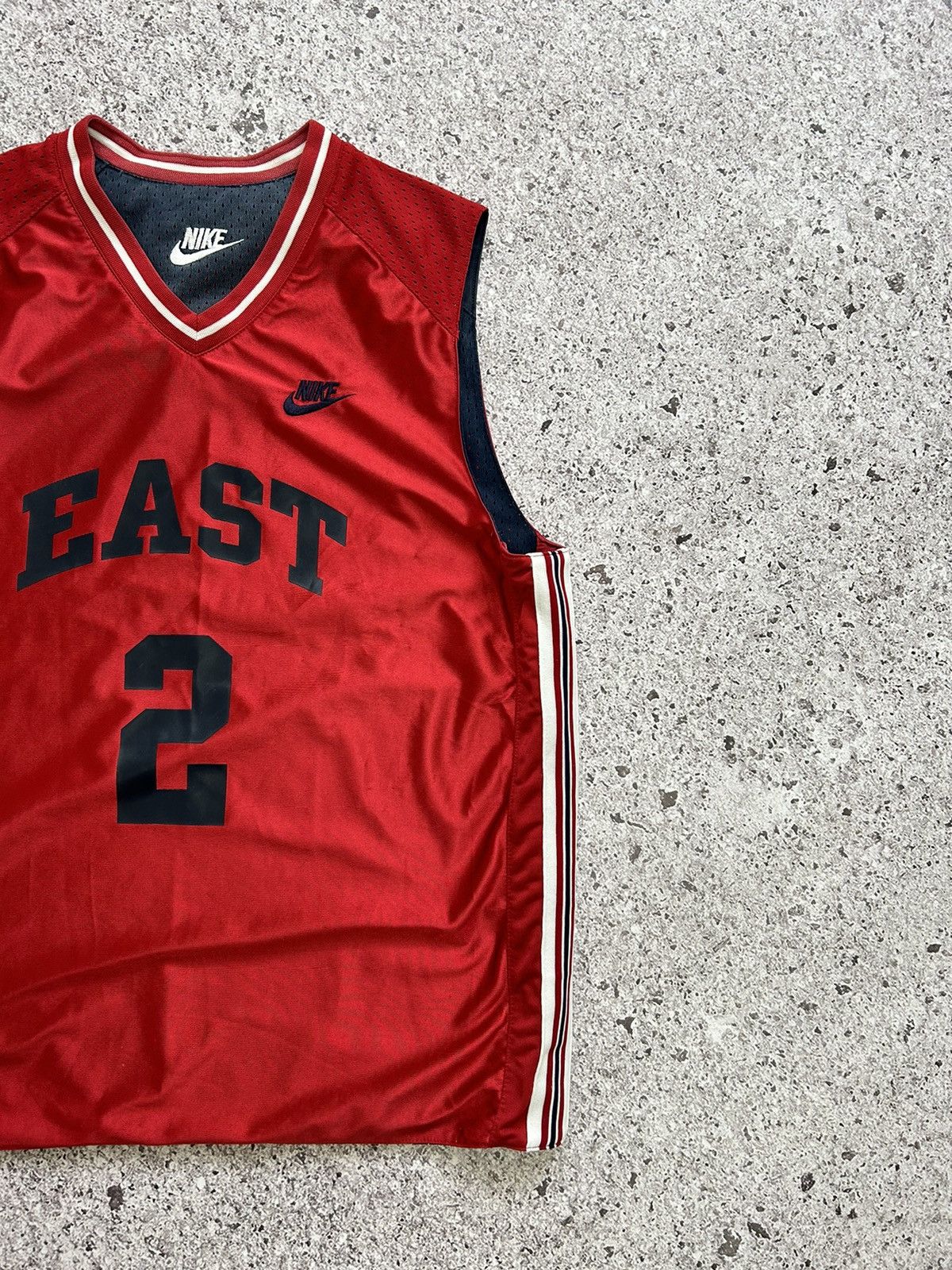 Nike × Vintage Vintage 80s/90s Nike East Basketball Jersey Y2K HYPE Size US L / EU 52-54 / 3 - 3 Thumbnail