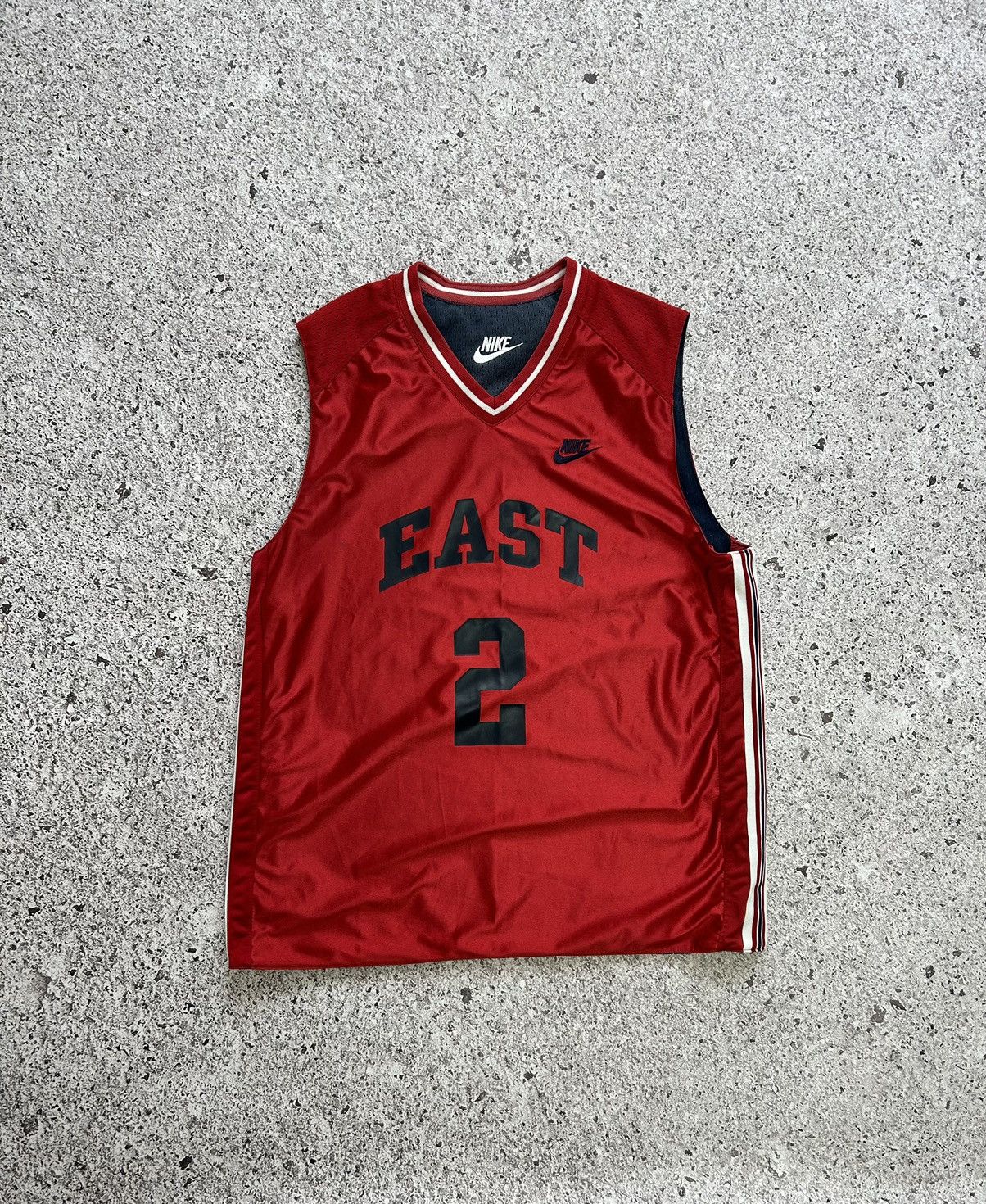 Nike × Vintage Vintage 80s/90s Nike East Basketball Jersey Y2K HYPE Size US L / EU 52-54 / 3 - 1 Thumbnail