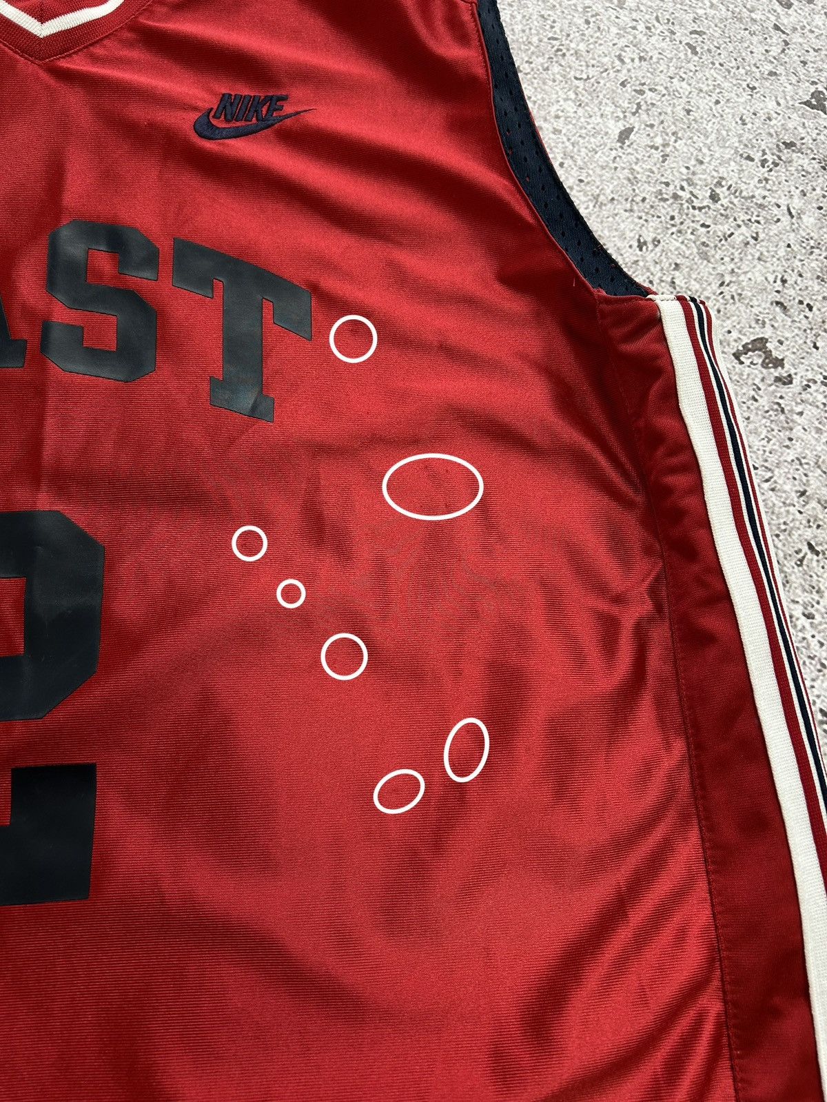 Nike × Vintage Vintage 80s/90s Nike East Basketball Jersey Y2K HYPE Size US L / EU 52-54 / 3 - 13 Thumbnail