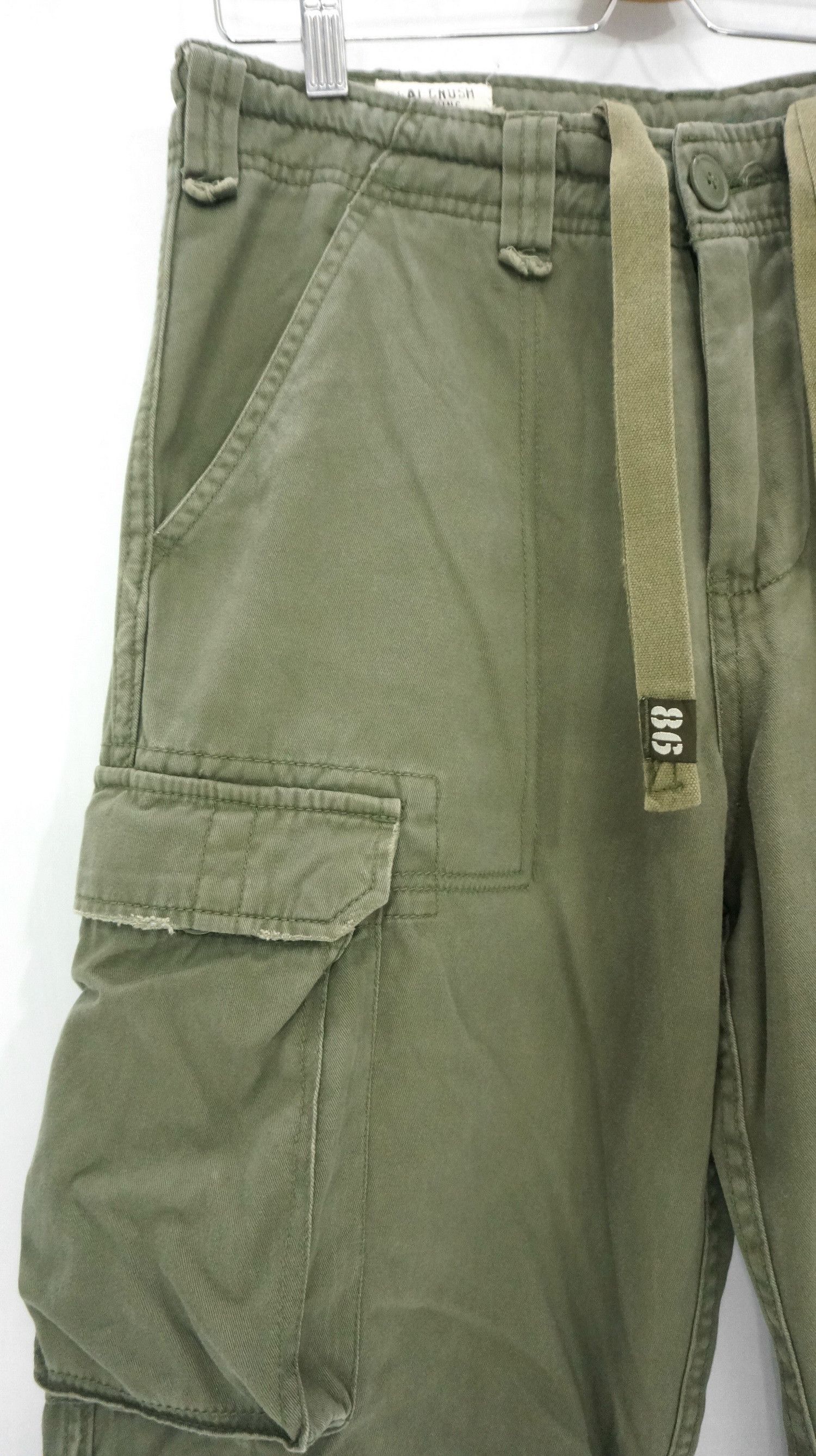 Japanese Brand 🔥 REAL CRUSH CLOTHING Vintage Bondage Cargo Pants Size US 30 / EU 46 - 5 Thumbnail