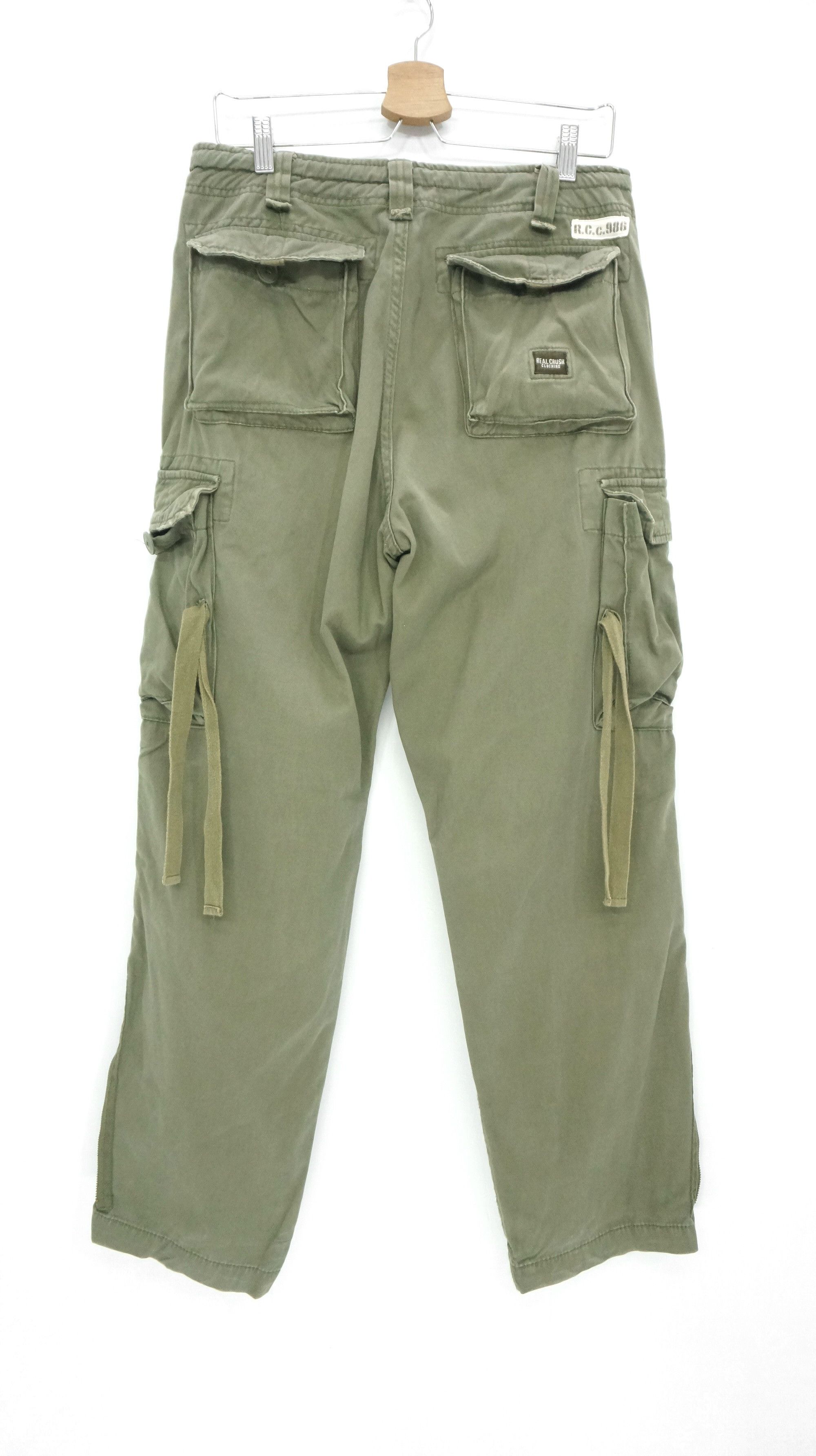 image of Military x Vintage Real Crush Clothing Vintage Bondage Cargo Pants in Green, Men's (Size 30)