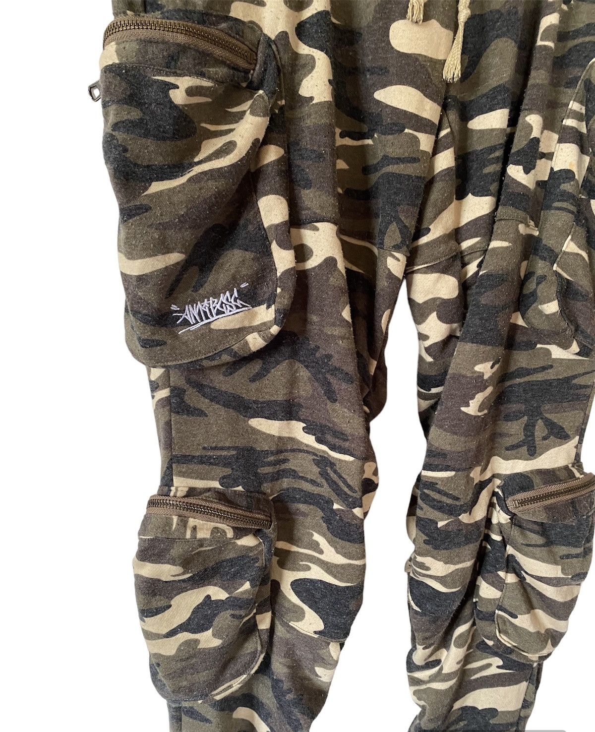 Japanese Brand Vtg Jogger Pants Military Camouflage Multi Pocket Design Size US 28 / EU 44 - 3 Thumbnail