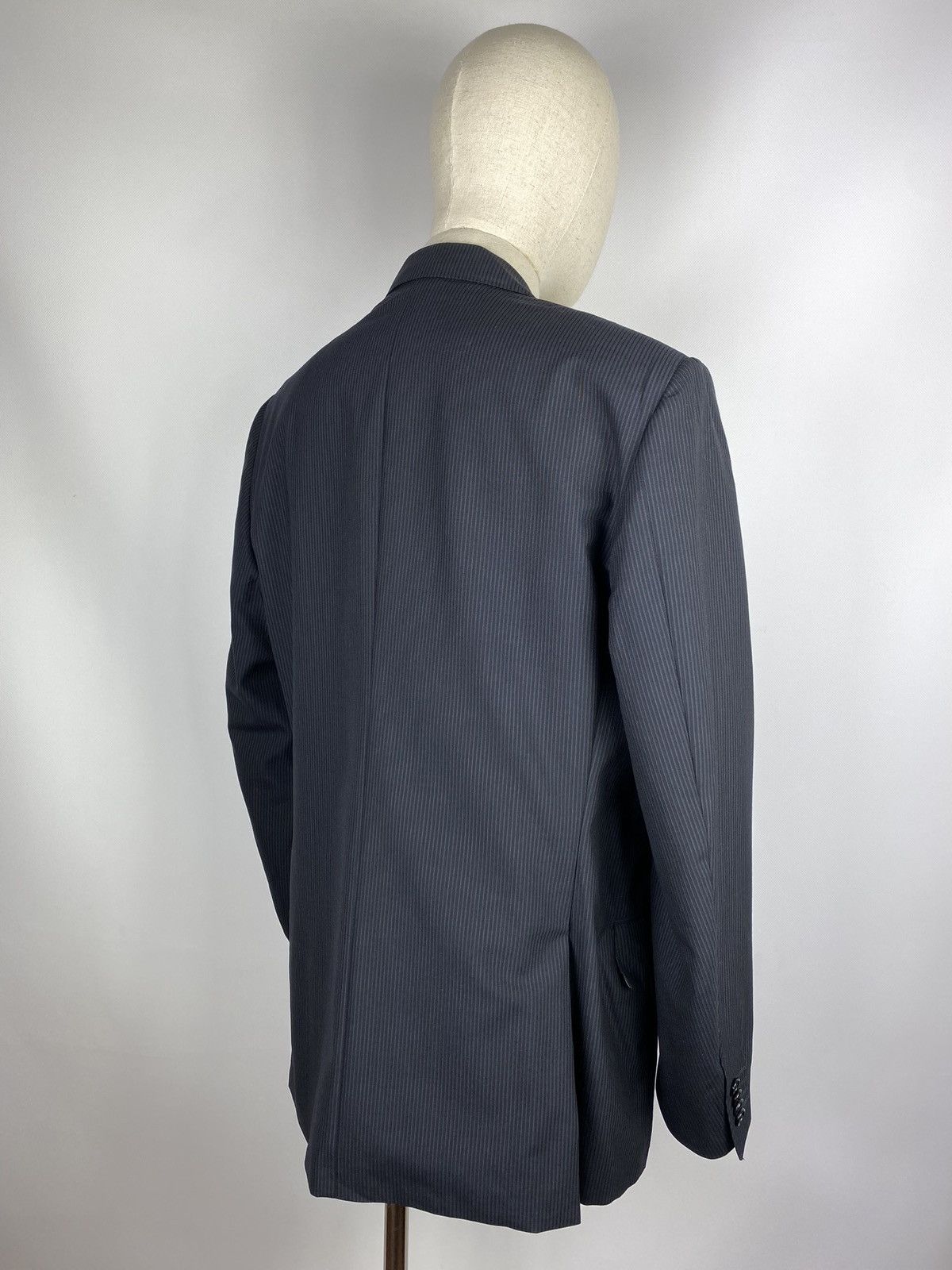 Corneliani × Designer Corneliani men virgin wool striped blazer jacket sport coat Size 40R - 6 Thumbnail