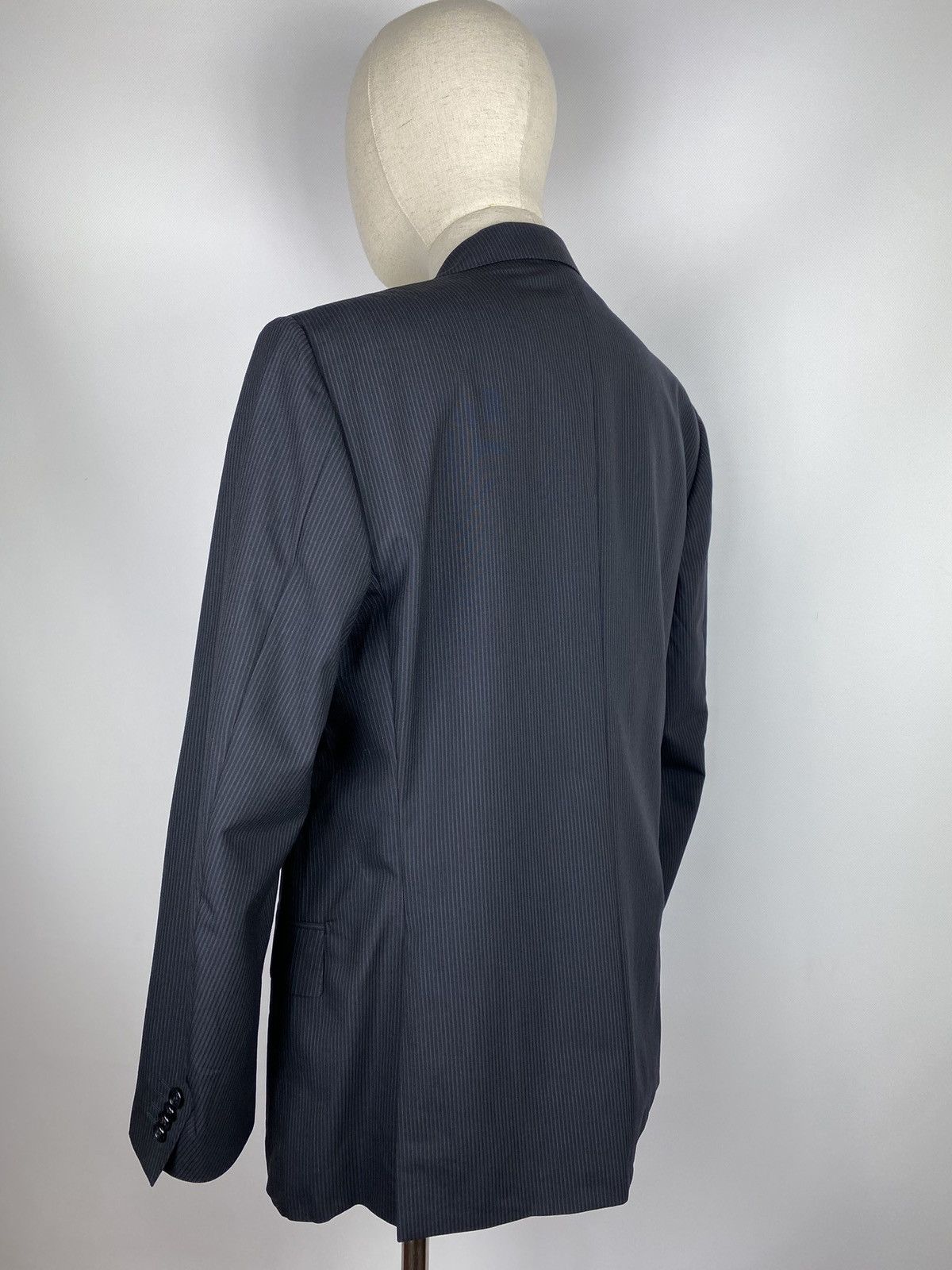 Corneliani × Designer Corneliani men virgin wool striped blazer jacket sport coat Size 40R - 7 Thumbnail
