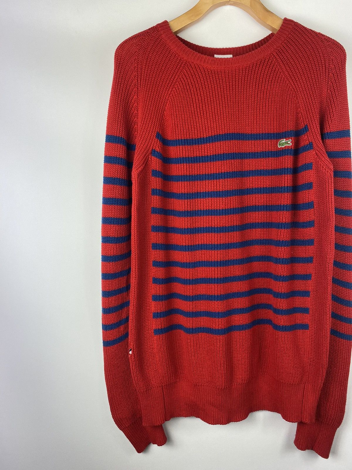 Lacoste Lacoste Live men’s knitted striped sweater pullover size 4 Size US L / EU 52-54 / 3 - 2 Thumbnail