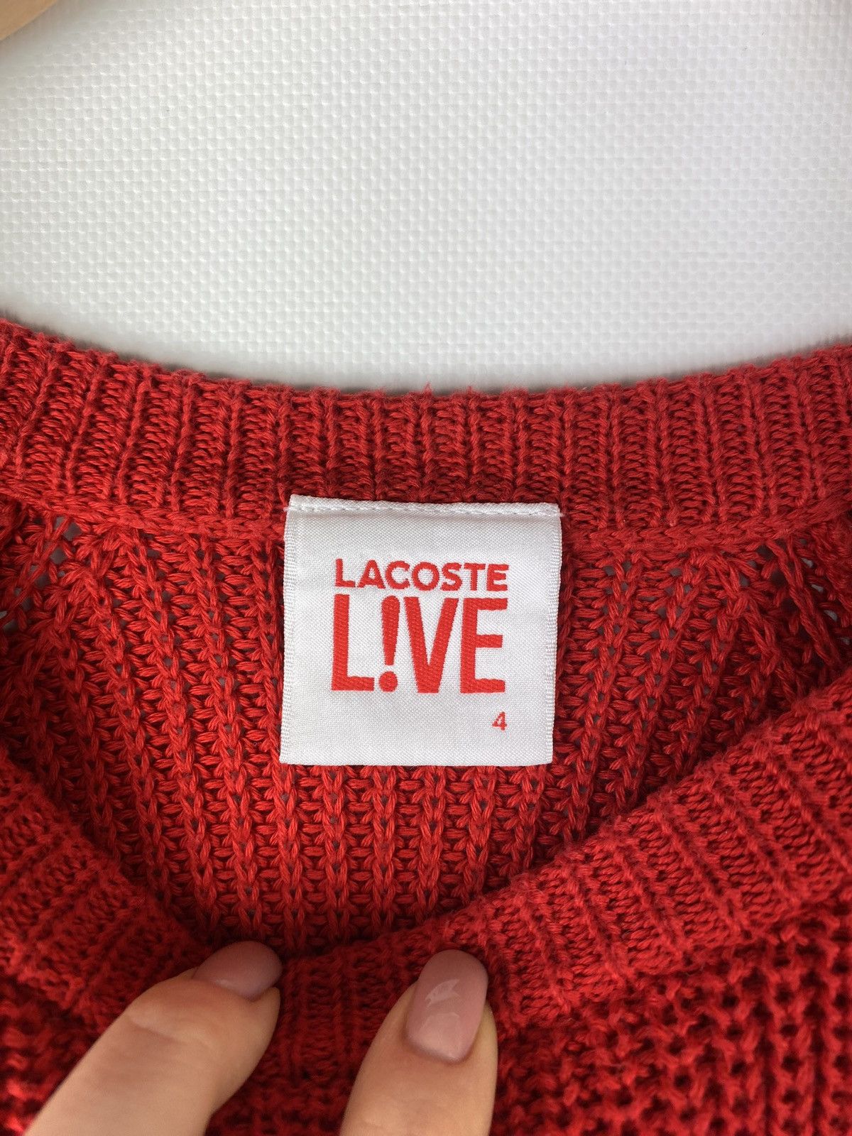 Lacoste Lacoste Live men’s knitted striped sweater pullover size 4 Size US L / EU 52-54 / 3 - 7 Thumbnail