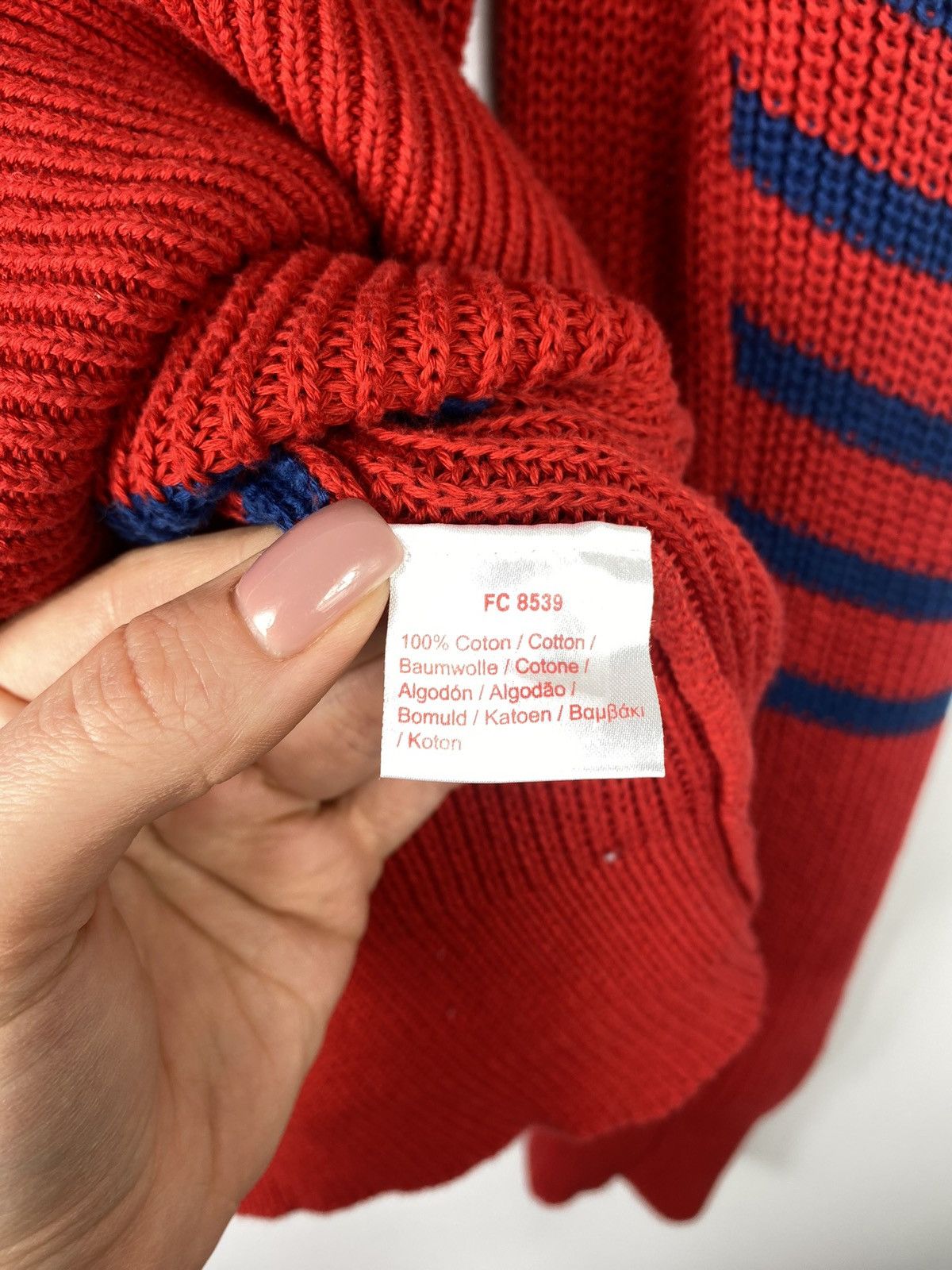 Lacoste Lacoste Live men’s knitted striped sweater pullover size 4 Size US L / EU 52-54 / 3 - 8 Thumbnail