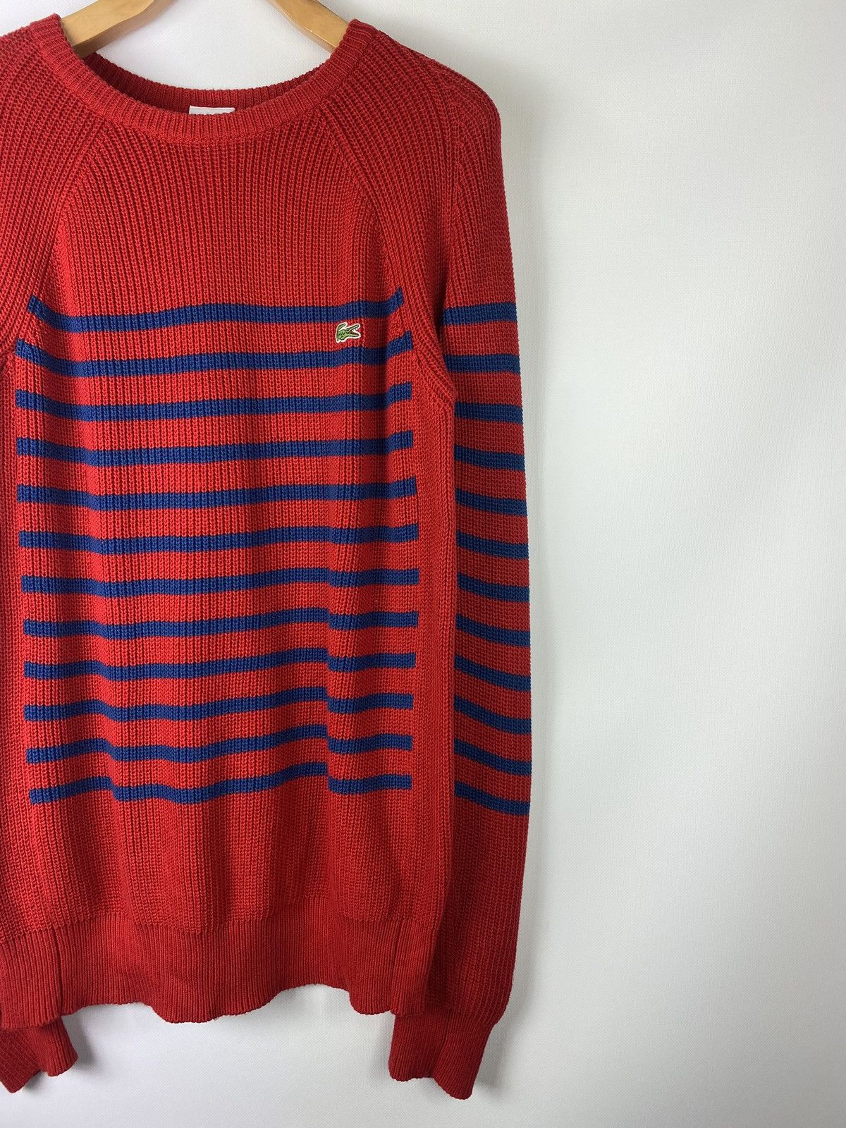Lacoste Lacoste Live men’s knitted striped sweater pullover size 4 Size US L / EU 52-54 / 3 - 3 Thumbnail