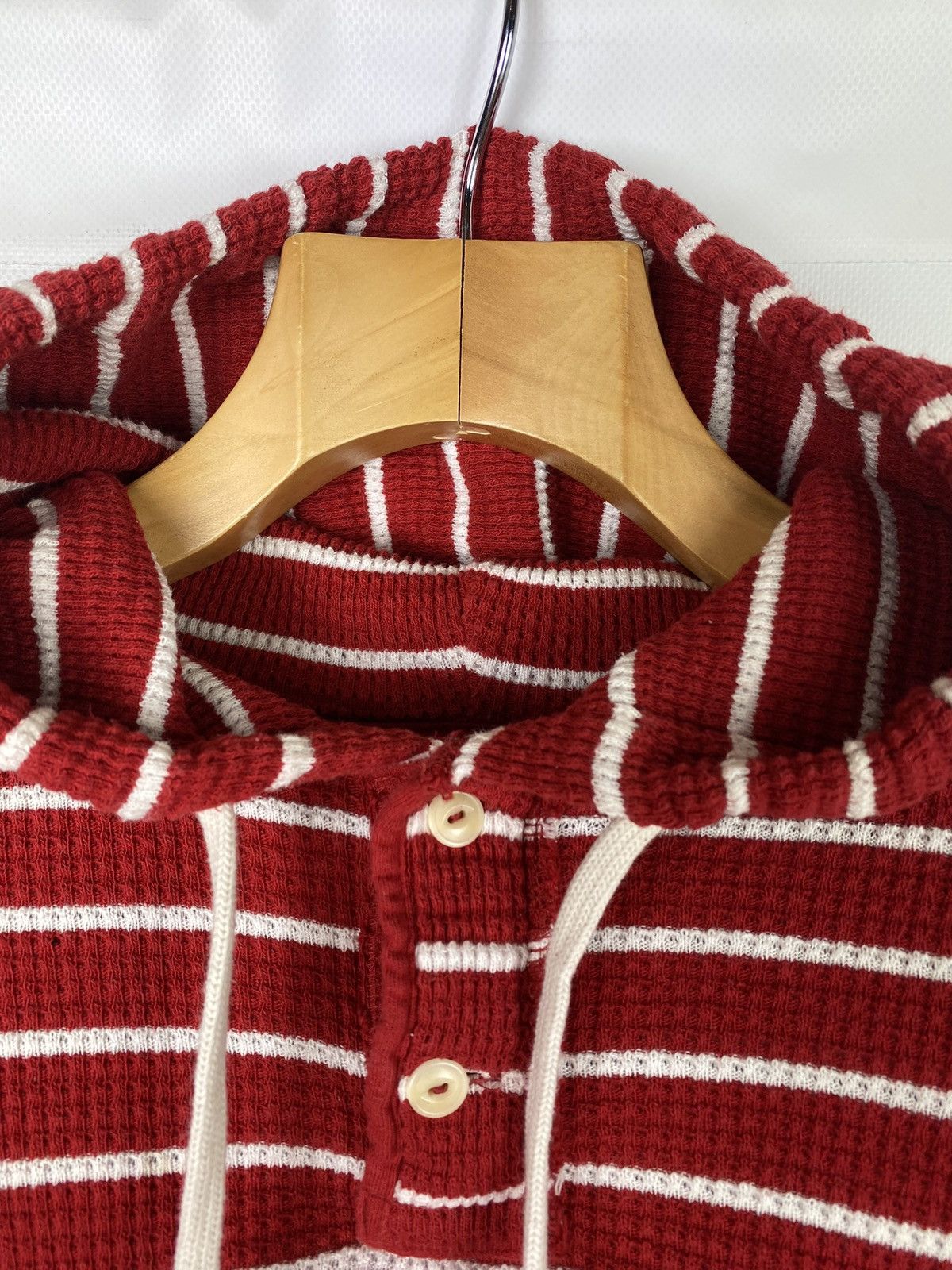 Polo Ralph Lauren Polo by Ralph Lauren vintage knitted striped waffle hoodie Size US L / EU 52-54 / 3 - 6 Thumbnail