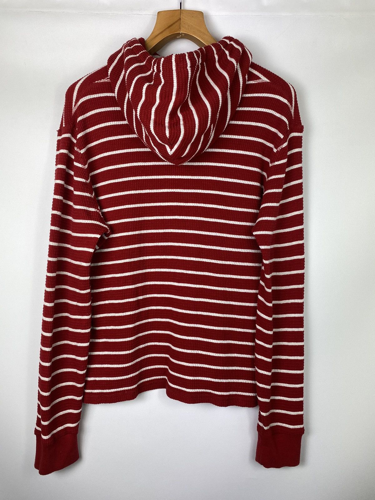 Polo Ralph Lauren Polo by Ralph Lauren vintage knitted striped waffle hoodie Size US L / EU 52-54 / 3 - 8 Thumbnail