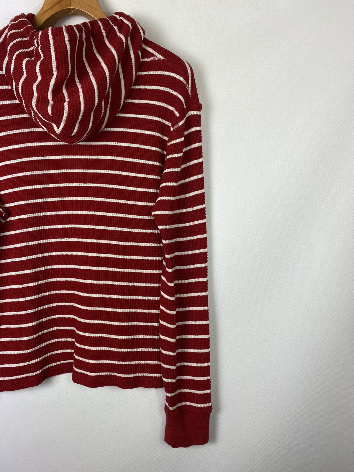 Polo Ralph Lauren Polo by Ralph Lauren vintage knitted striped waffle hoodie Size US L / EU 52-54 / 3 - 10 Thumbnail