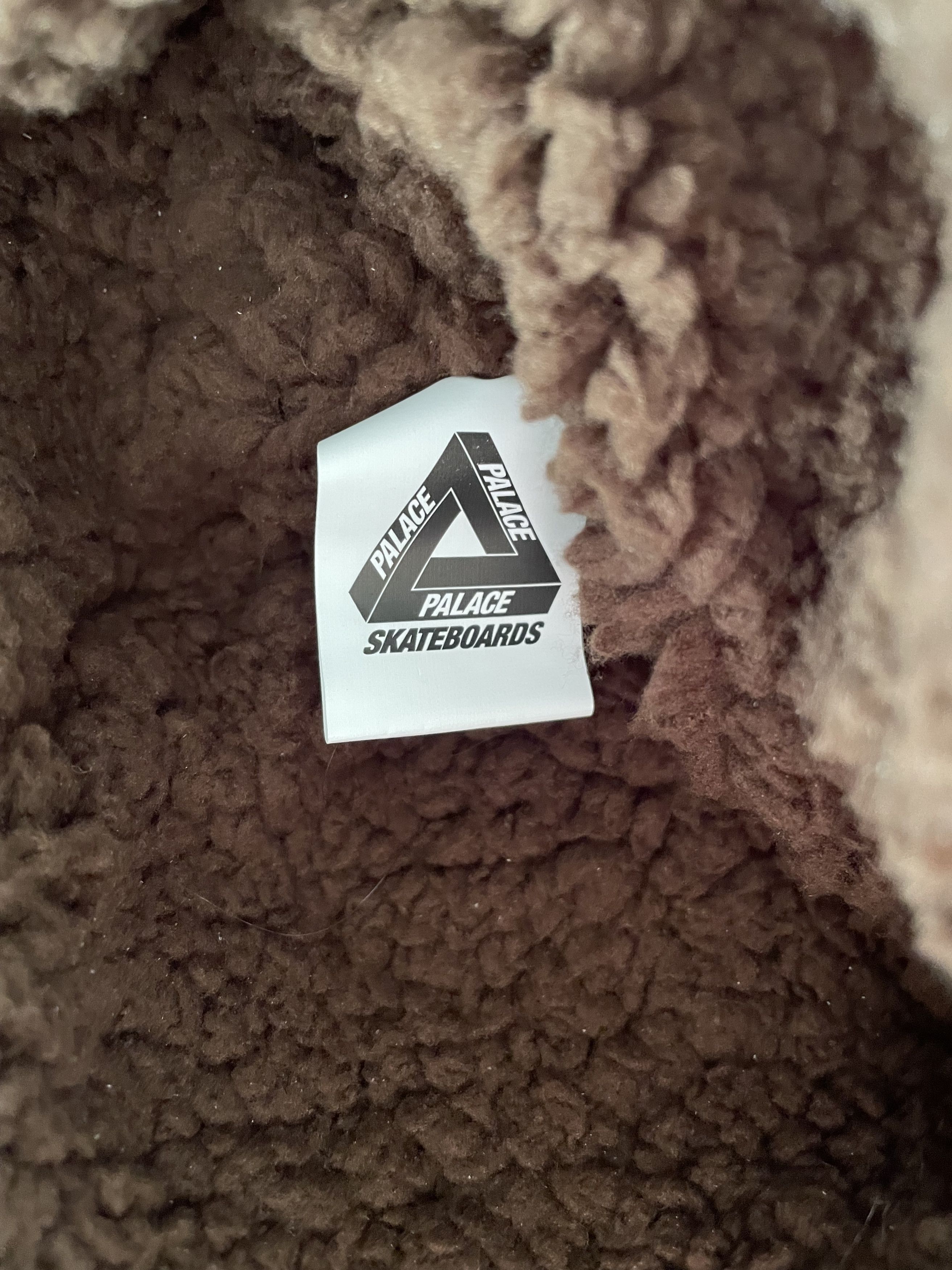 Palace Fuzzy Ear Beanie Brown