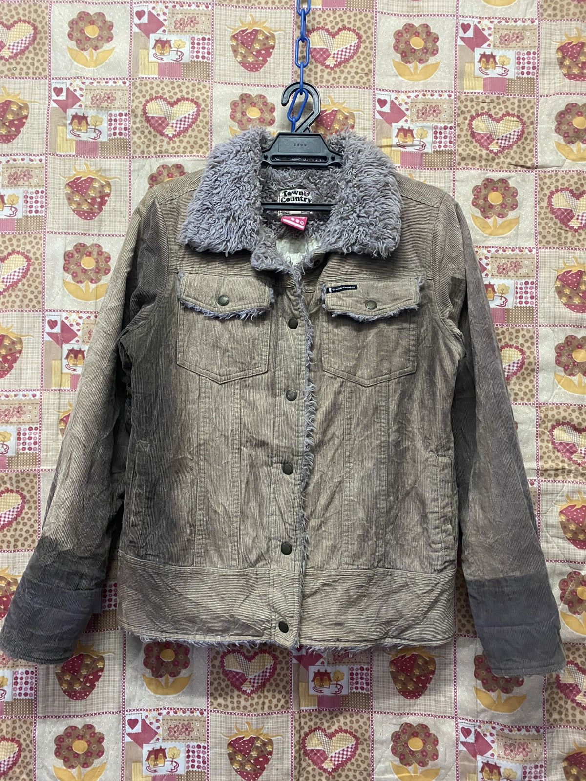 Japanese Faded Town & Country Velvet Furr Jacket