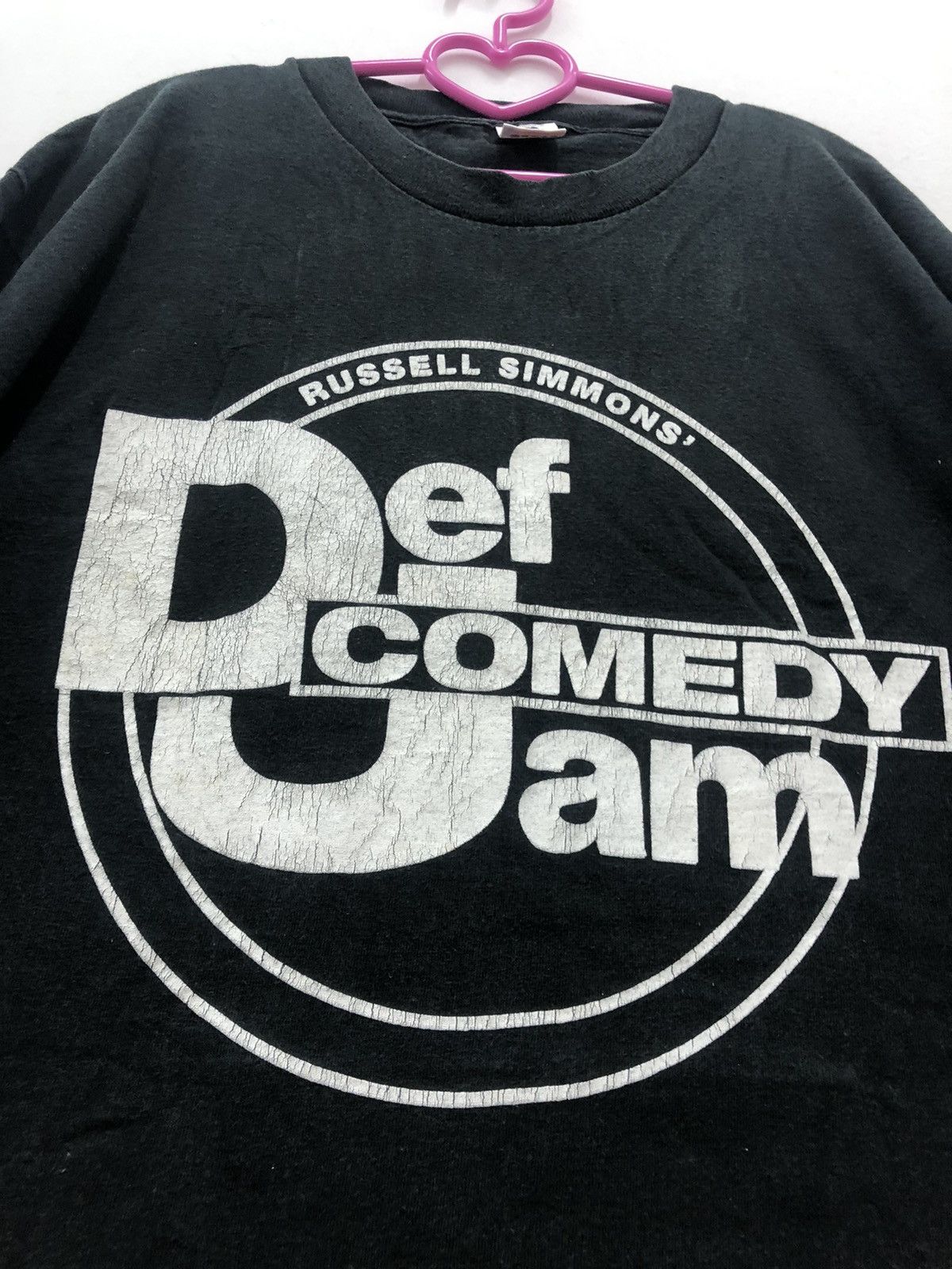 Rap Tees Rare 90s Vintage DEF JAM COMEDY Russell Simmons Hip Hop Tee Size US XL / EU 56 / 4 - 2 Thumbnail