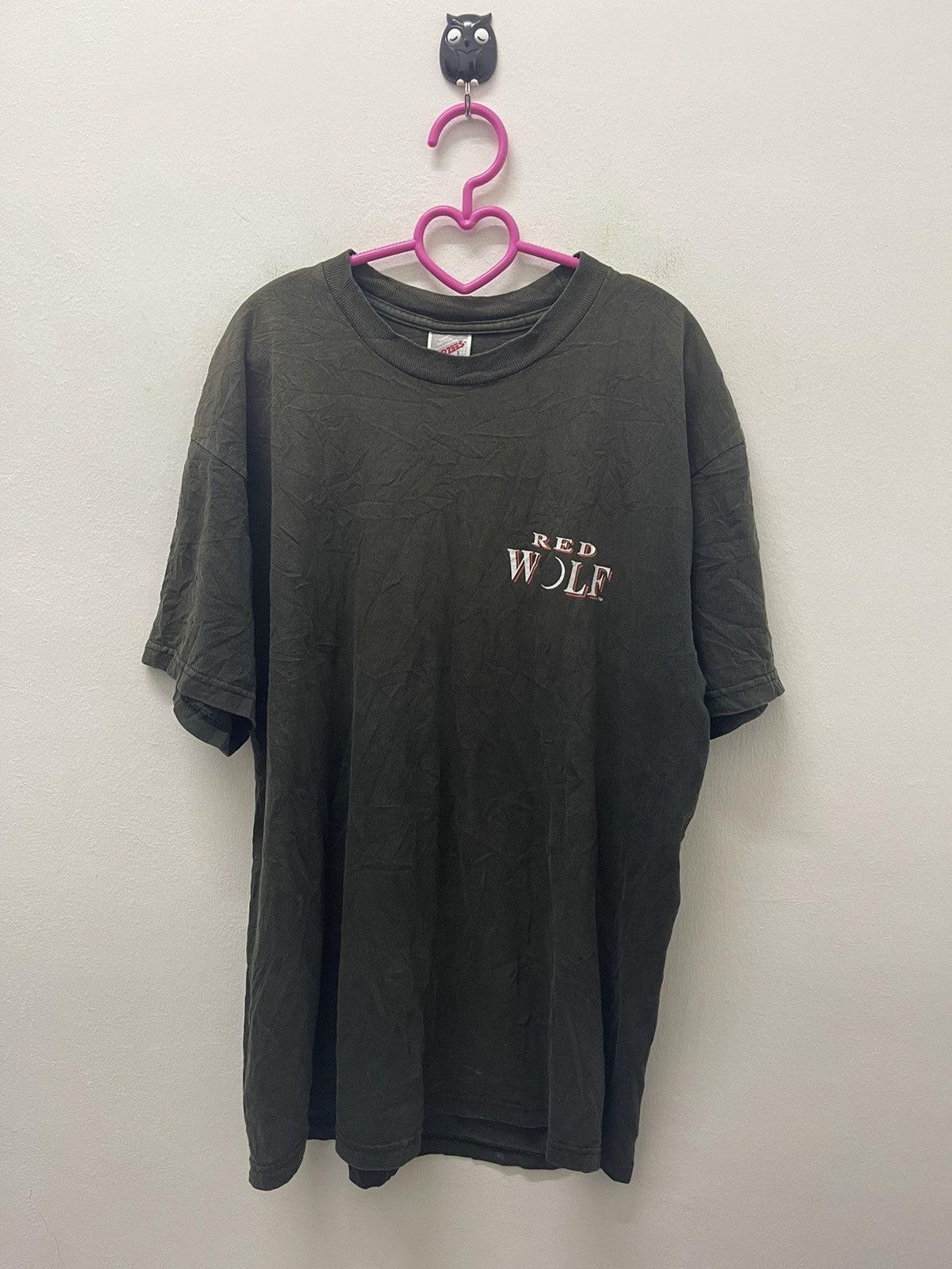 Vintage Rare Vintage RED WOLF Promo Thrashed Tee Size US L / EU 52-54 / 3 - 3 Thumbnail