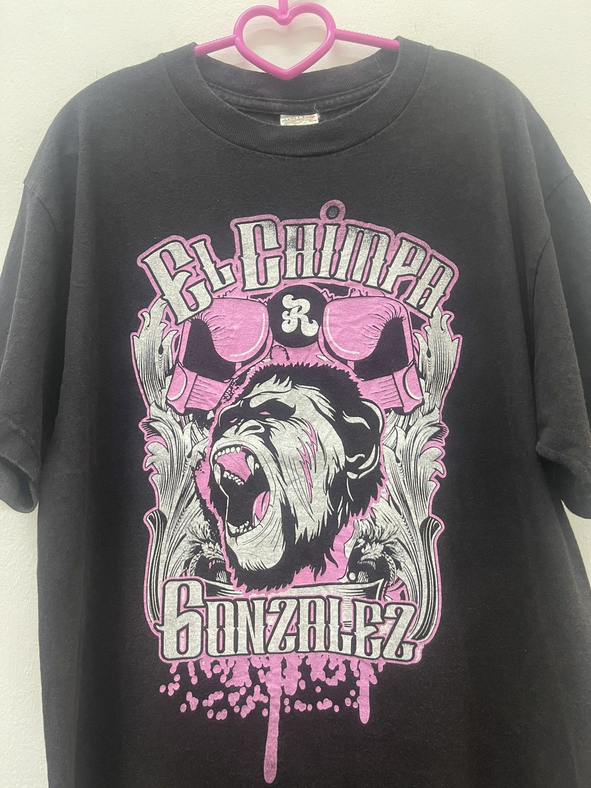 Sports Specialties Rare Vintage EL CHIMPA Gonzalez Boxer World Champion Tee Size US M / EU 48-50 / 2 - 2 Thumbnail