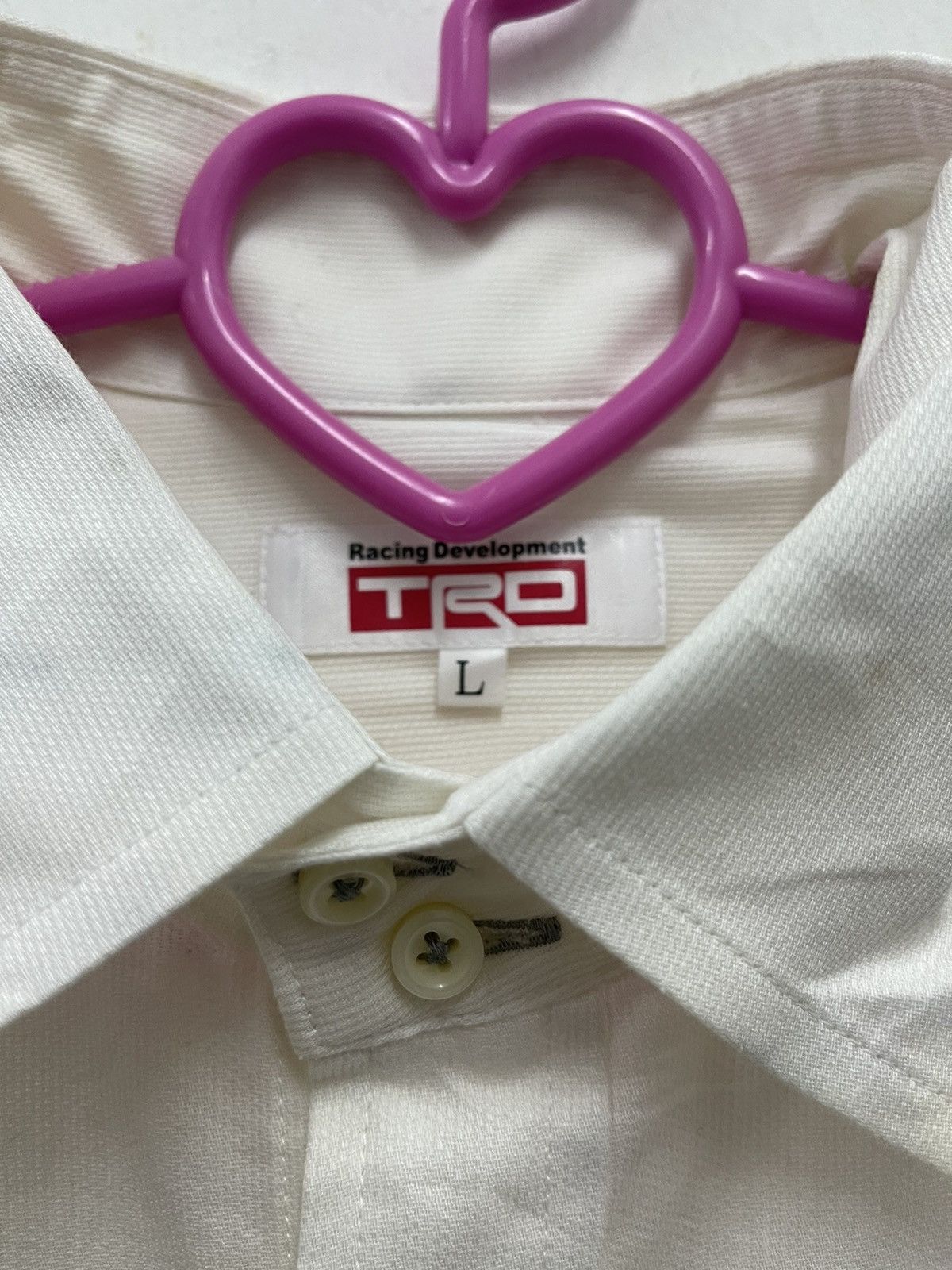 Japanese Brand Rare Vintage TOYOTA RACING DEVELOPMENT TRD Button Up Shirt Size US L / EU 52-54 / 3 - 3 Thumbnail
