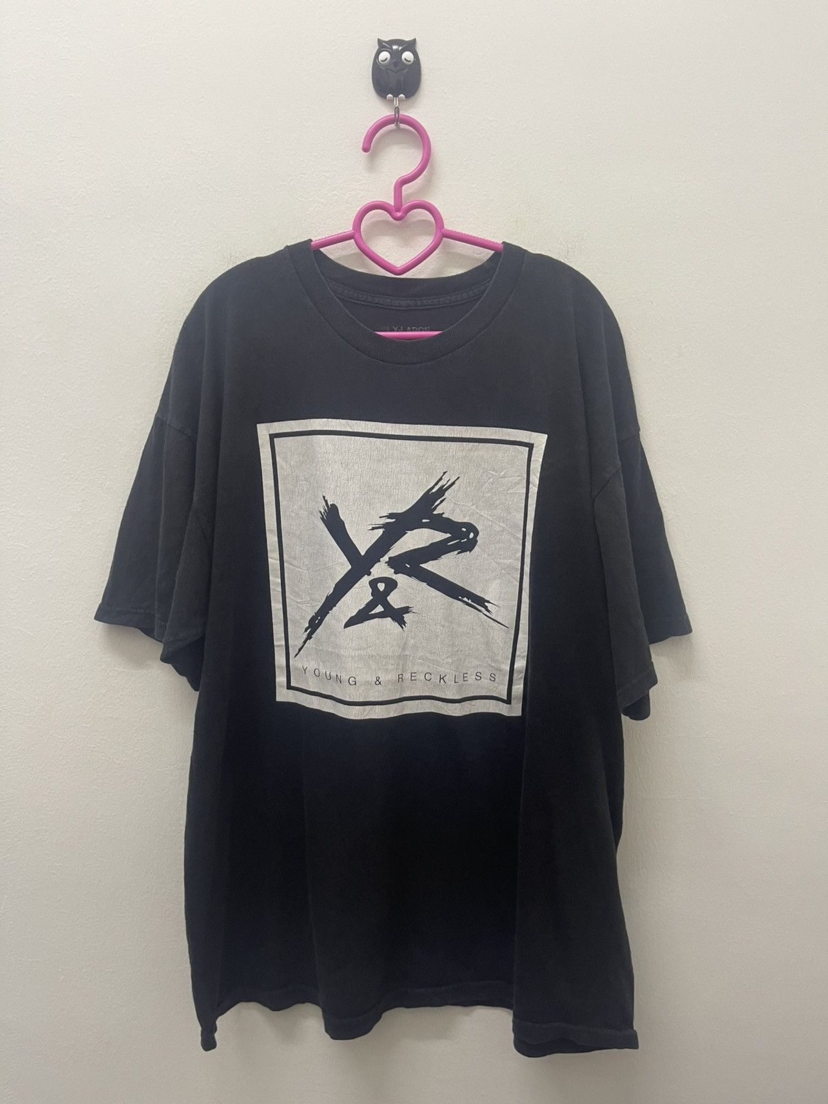 image of Young And Reckless Tee in Black, Men's (Size XL)