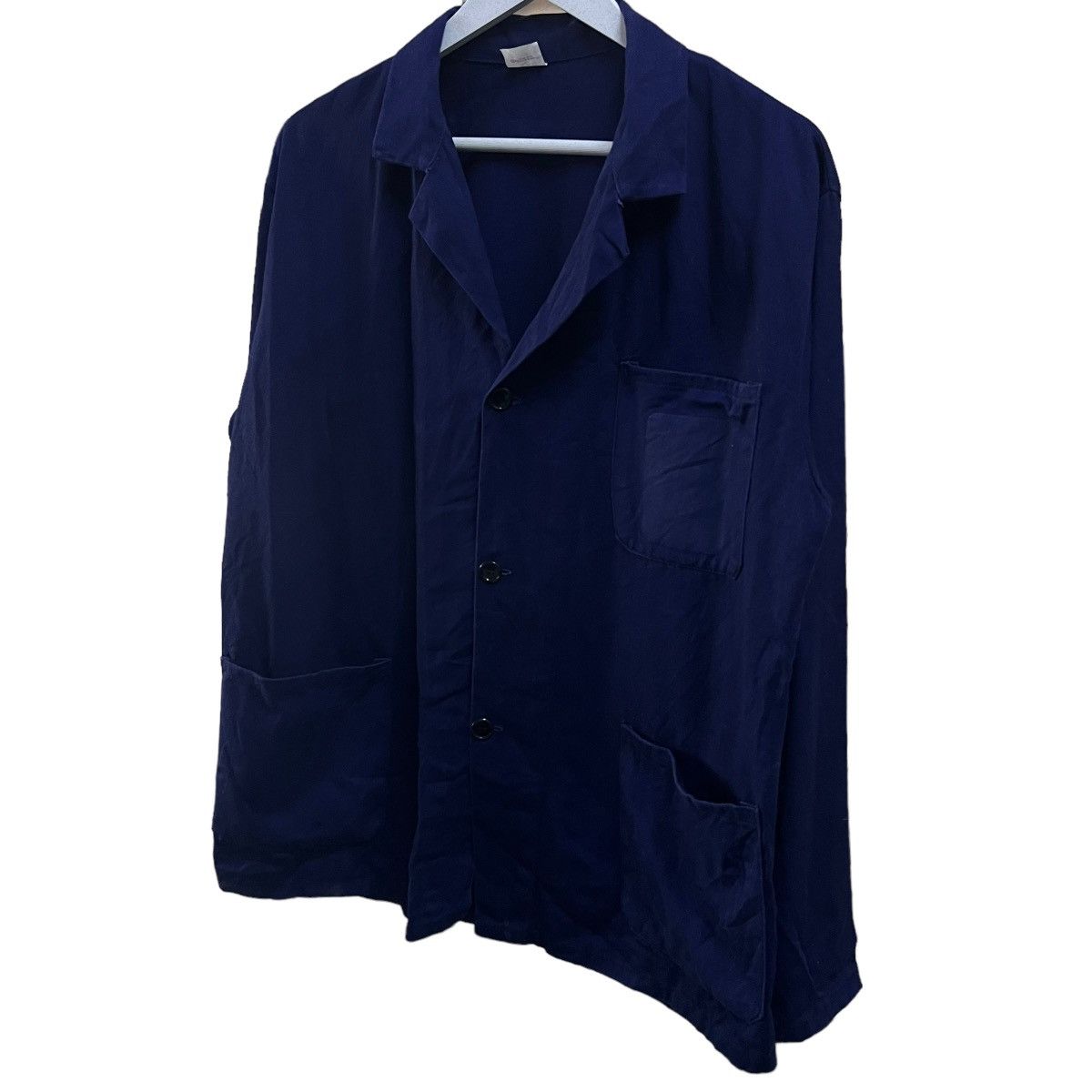 Indigo × Vintage 🔥 VINTAGE ITALIAN INDIGO CHORE JACKET MADE IN ITALY Size US S / EU 44-46 / 1 - 7 Thumbnail