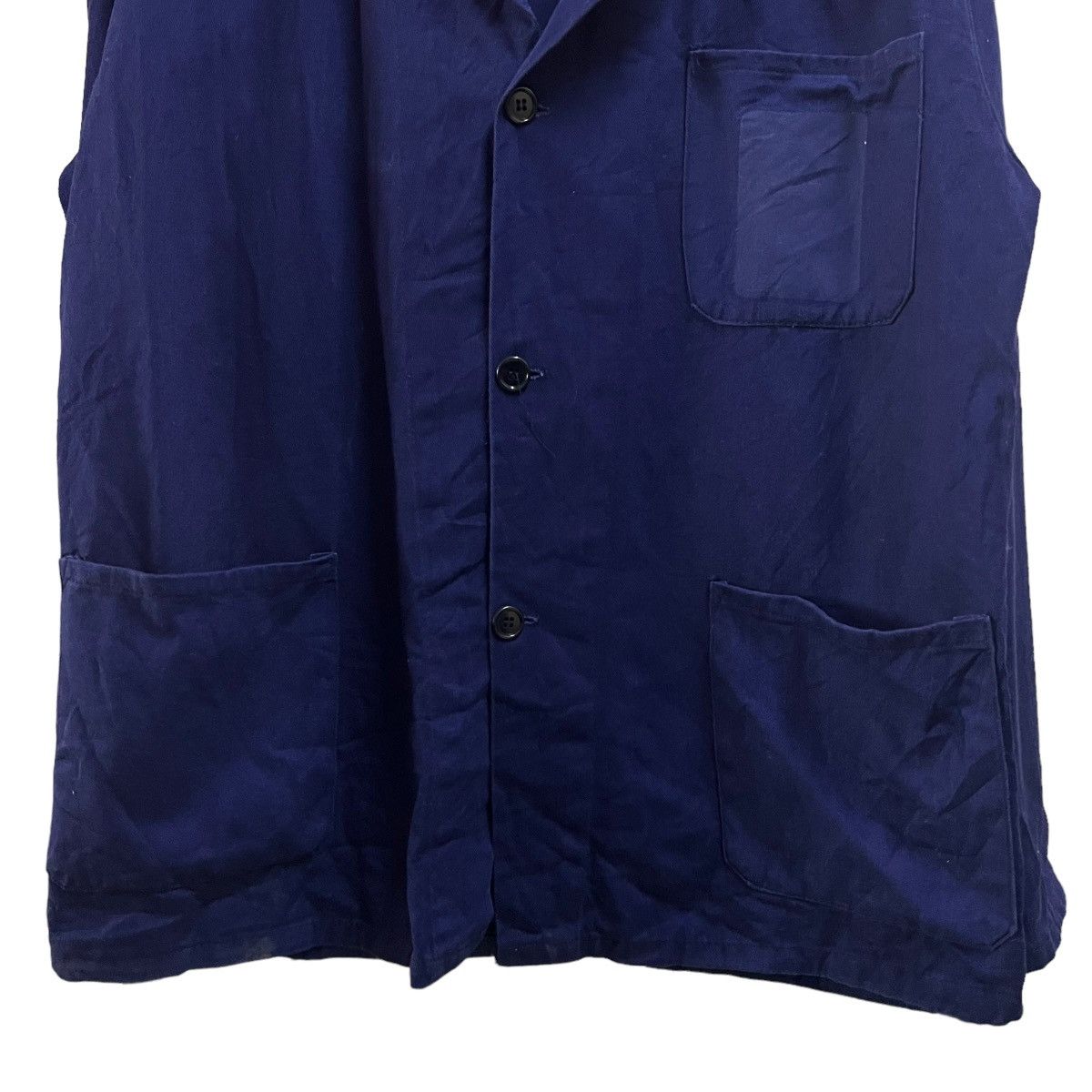 Indigo × Vintage 🔥 VINTAGE ITALIAN INDIGO CHORE JACKET MADE IN ITALY Size US S / EU 44-46 / 1 - 10 Thumbnail