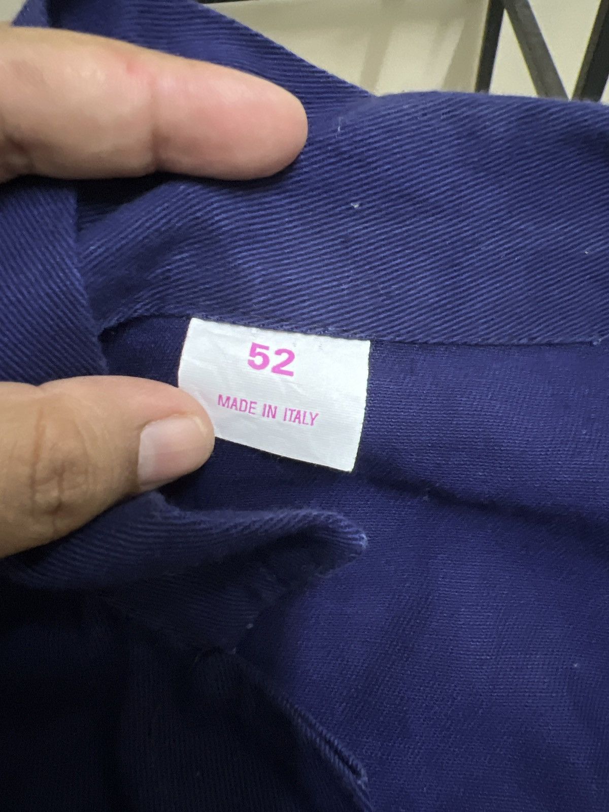 Indigo × Vintage 🔥 VINTAGE ITALIAN INDIGO CHORE JACKET MADE IN ITALY Size US S / EU 44-46 / 1 - 16 Thumbnail