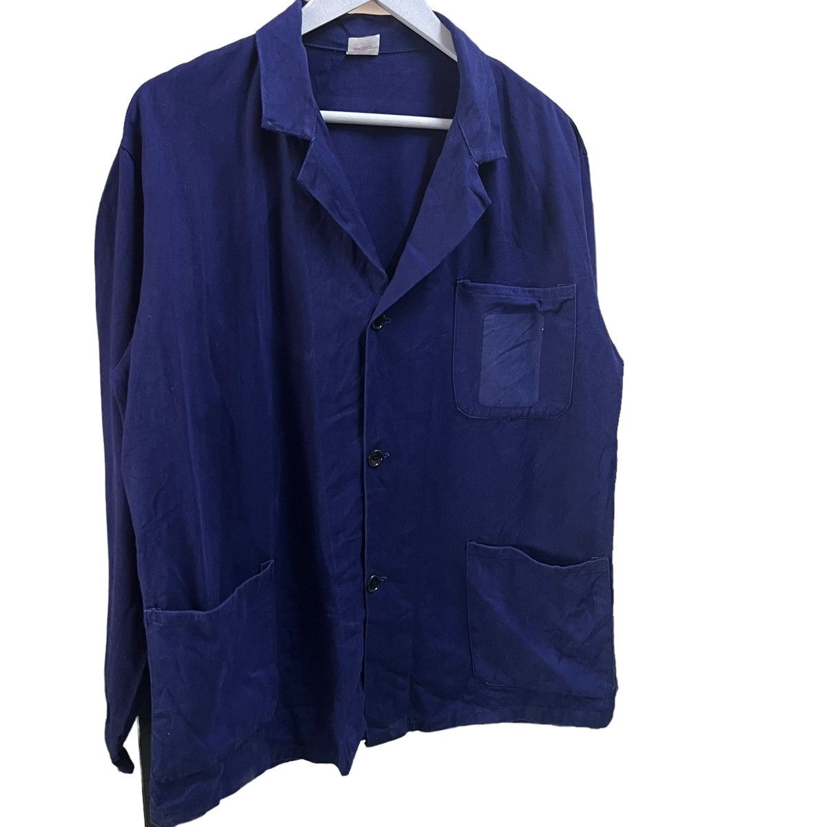 Indigo × Vintage 🔥 VINTAGE ITALIAN INDIGO CHORE JACKET MADE IN ITALY Size US S / EU 44-46 / 1 - 6 Thumbnail