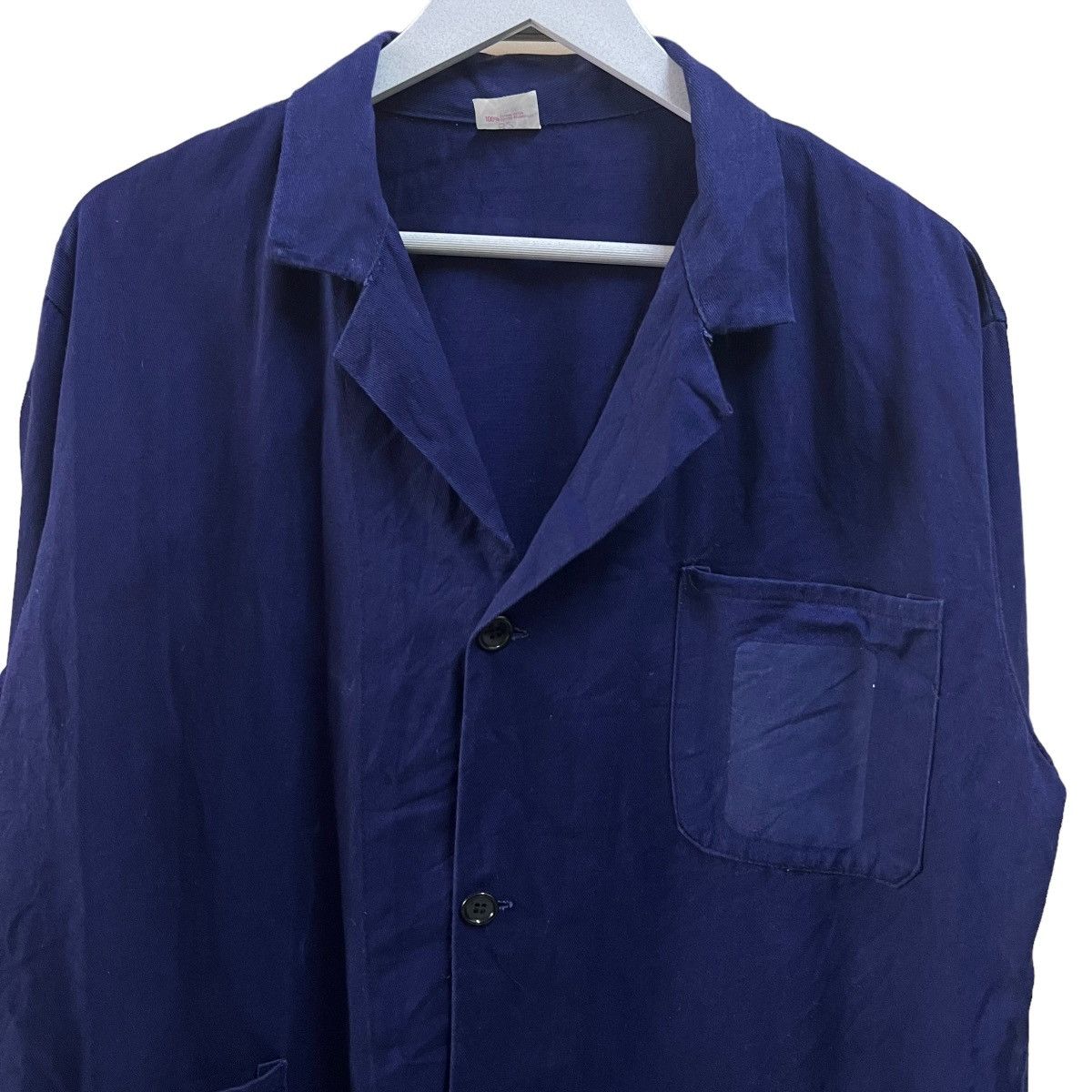 Indigo × Vintage 🔥 VINTAGE ITALIAN INDIGO CHORE JACKET MADE IN ITALY Size US S / EU 44-46 / 1 - 9 Thumbnail
