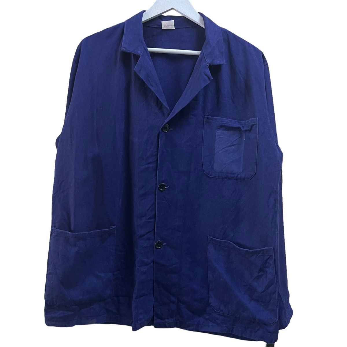 Indigo × Vintage 🔥 VINTAGE ITALIAN INDIGO CHORE JACKET MADE IN ITALY Size US S / EU 44-46 / 1 - 2 Thumbnail