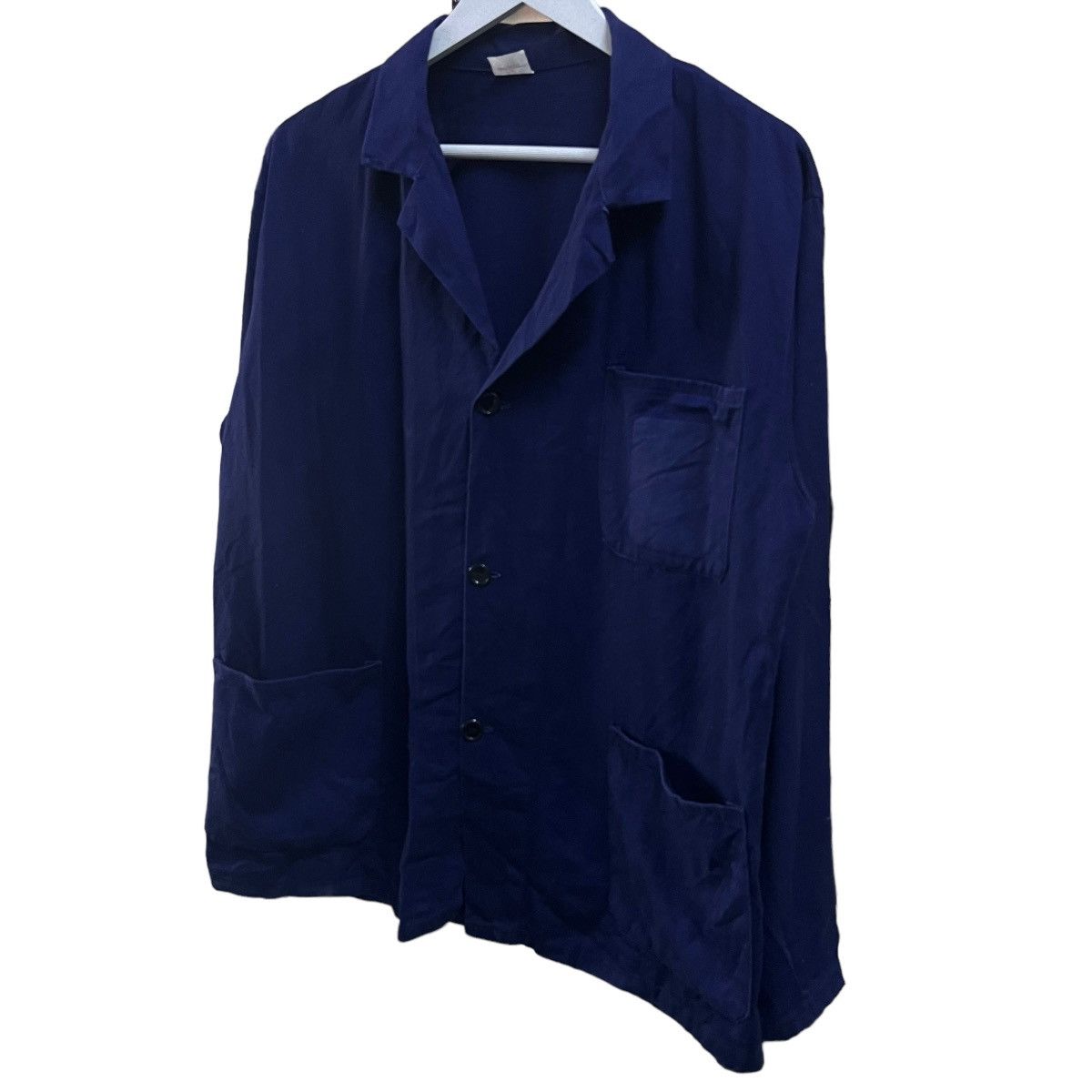 Indigo × Vintage 🔥 VINTAGE ITALIAN INDIGO CHORE JACKET MADE IN ITALY Size US S / EU 44-46 / 1 - 8 Thumbnail
