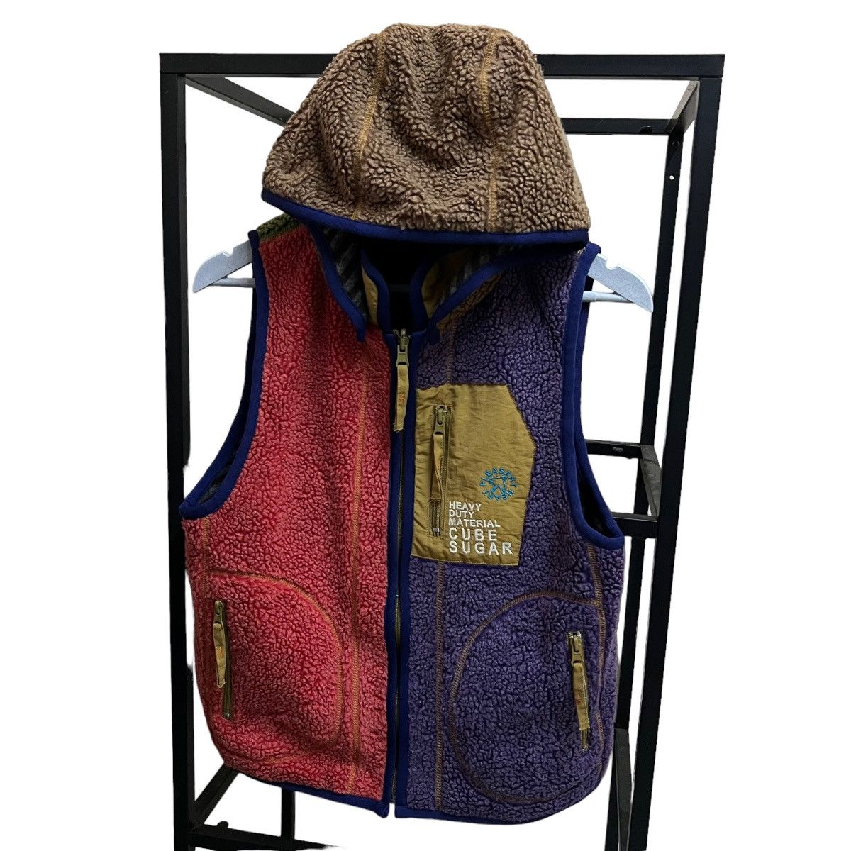 Japanese Brand 💥CUBE SUGAR MULTI COLOR FLEECE TOP TANK Size US S / EU 44-46 / 1 - 4 Thumbnail